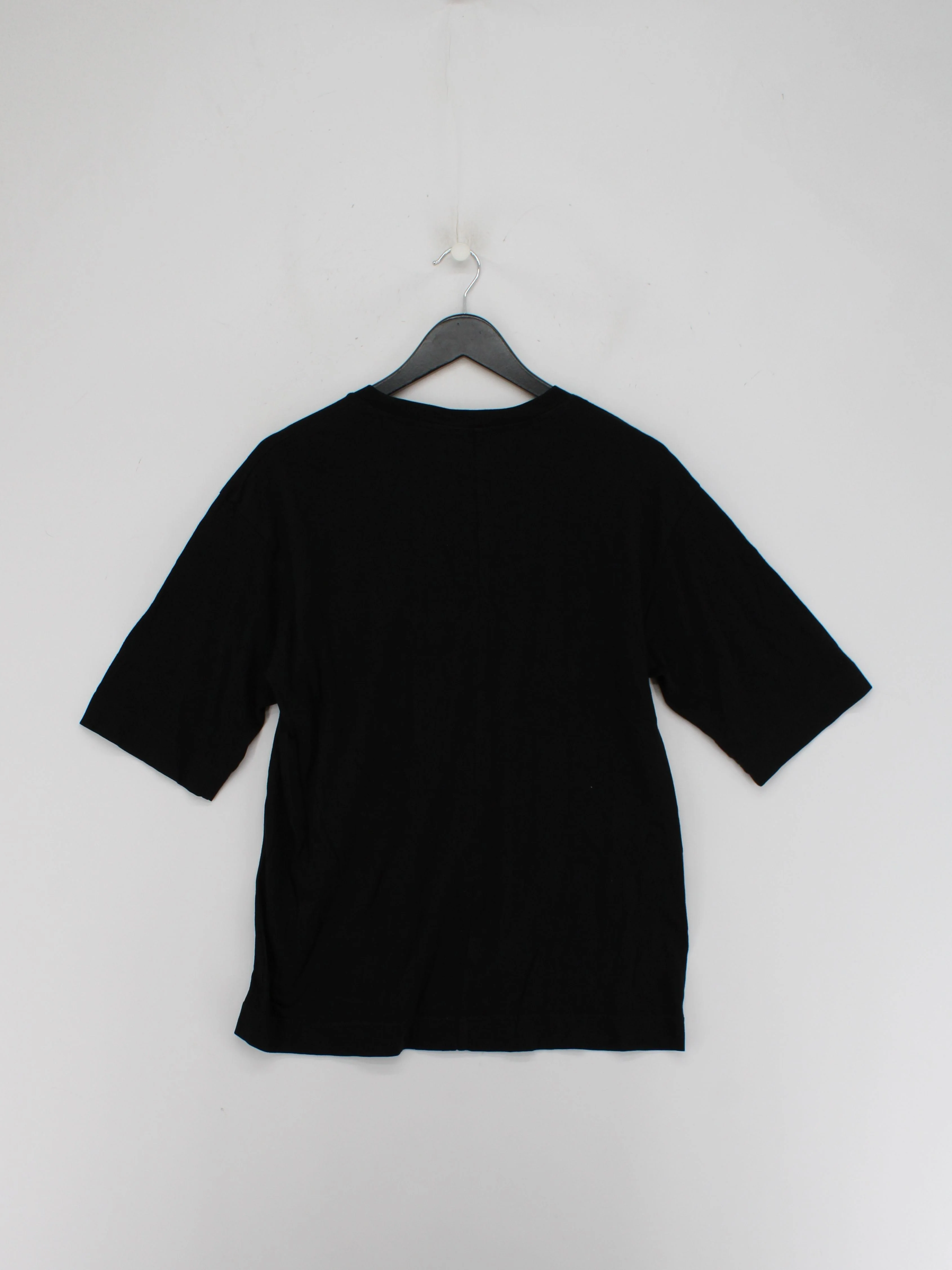 COS Men's T-Shirt S Black 100% Cotton Basic - Image 2