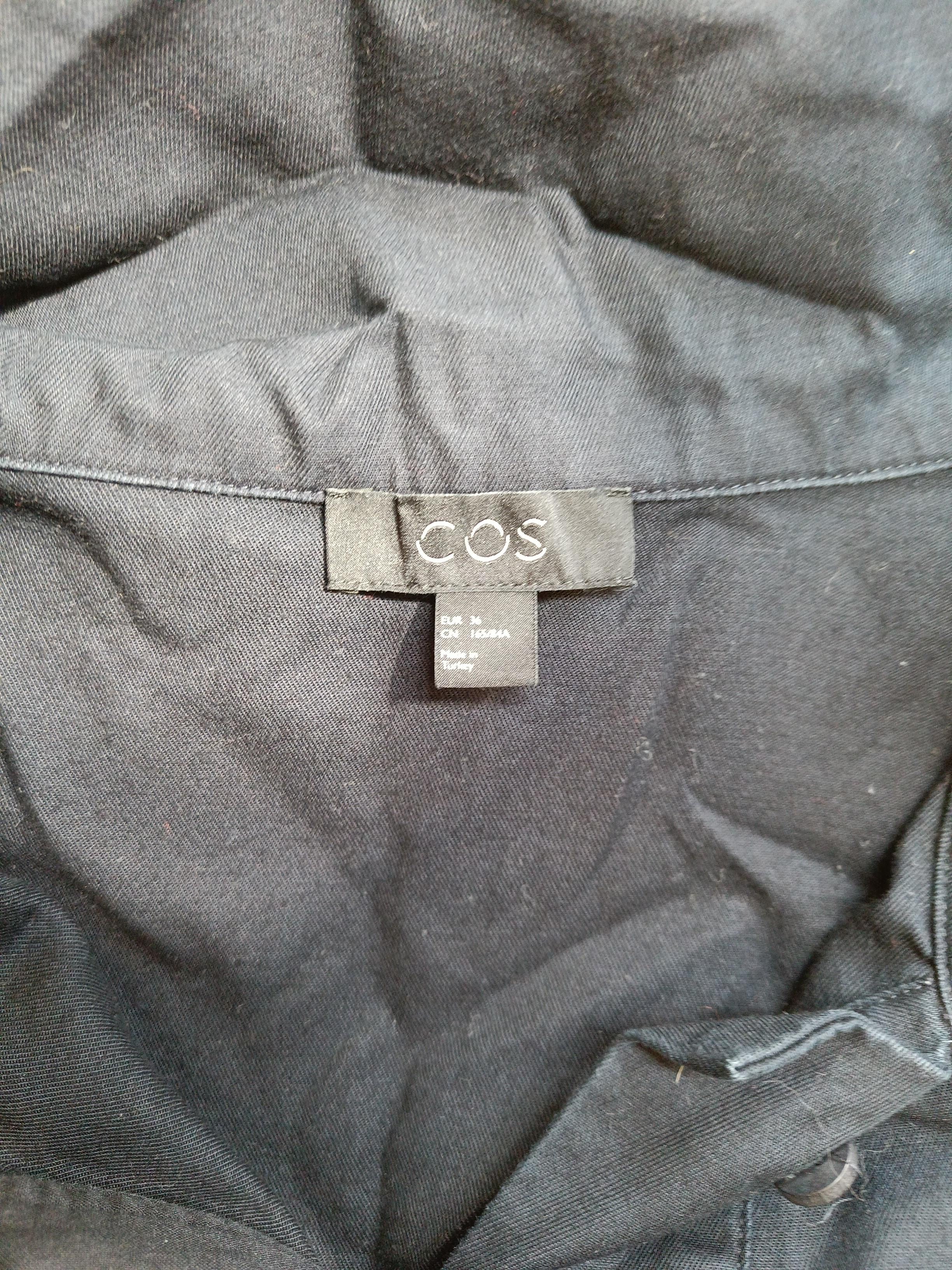 COS Women's Coat UK 8 Black 100% Cotton Overcoat - Image 5