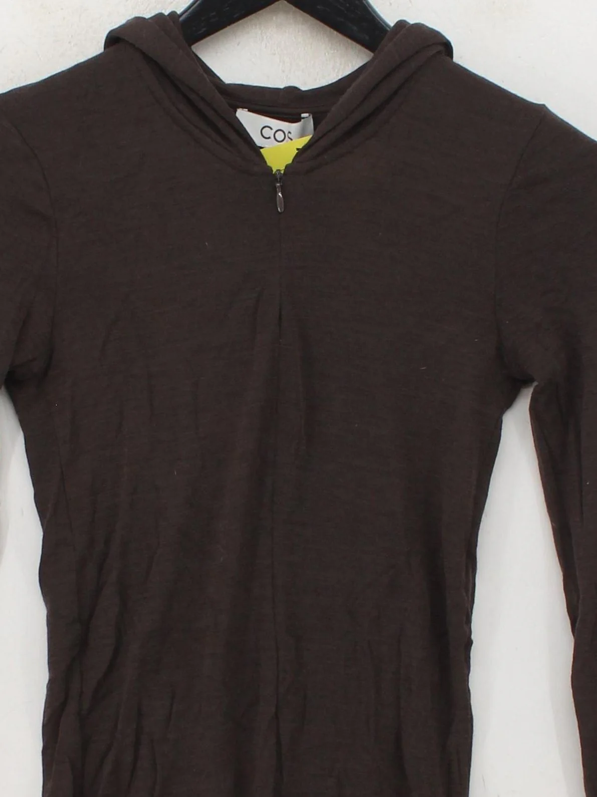 COS Women's Hoodie S Brown 100% Wool Pullover - Image 3