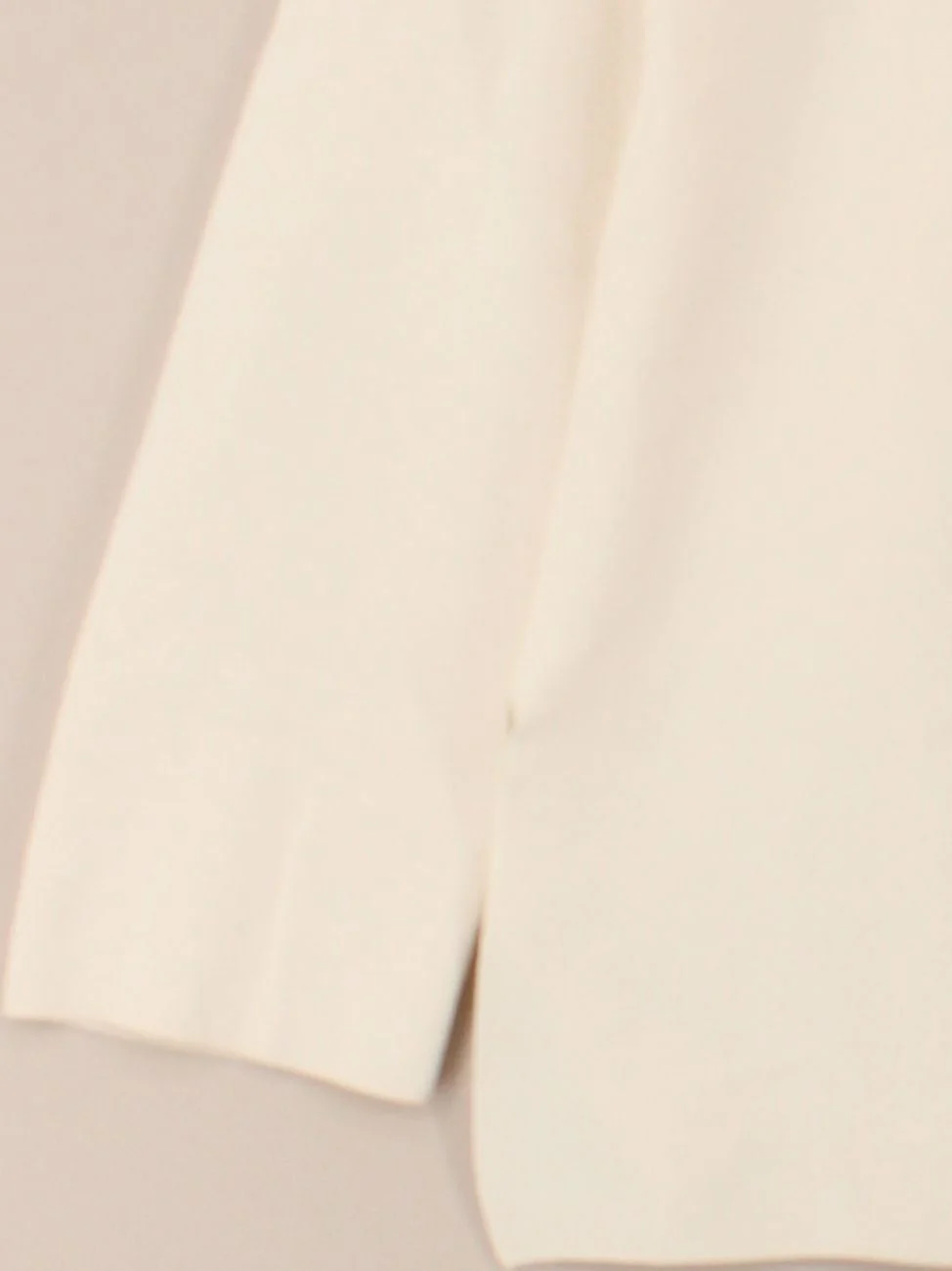 COS Women's Jumper L Cream 100% Cotton High Neck Pullover - Image 4