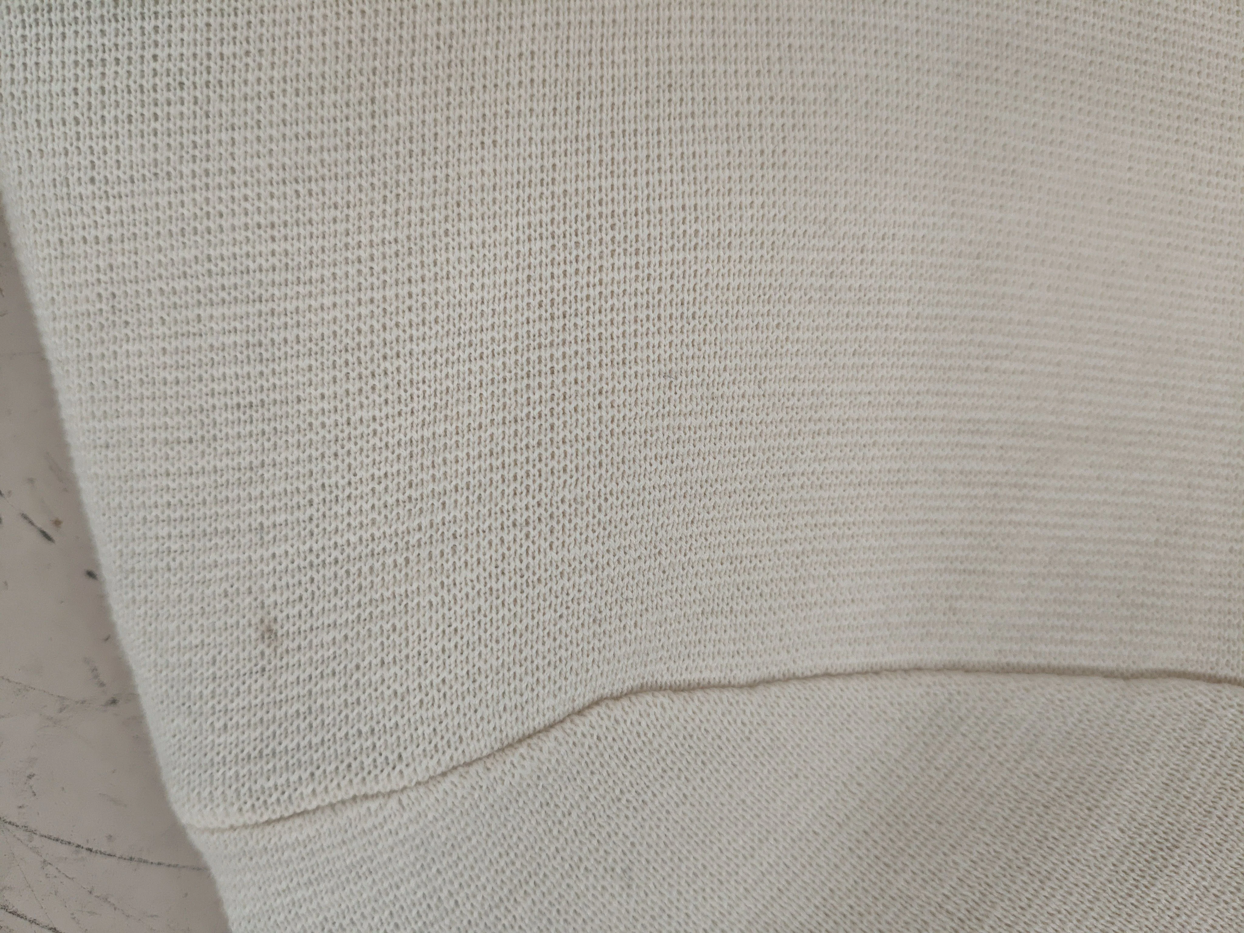 COS Women's Jumper L Cream 100% Cotton High Neck Pullover - Image 5