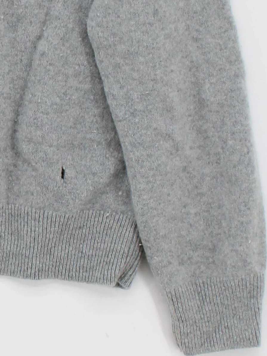 COS Women's Jumper L Grey 100% Cashmere Crew Neck Pullover - Image 4