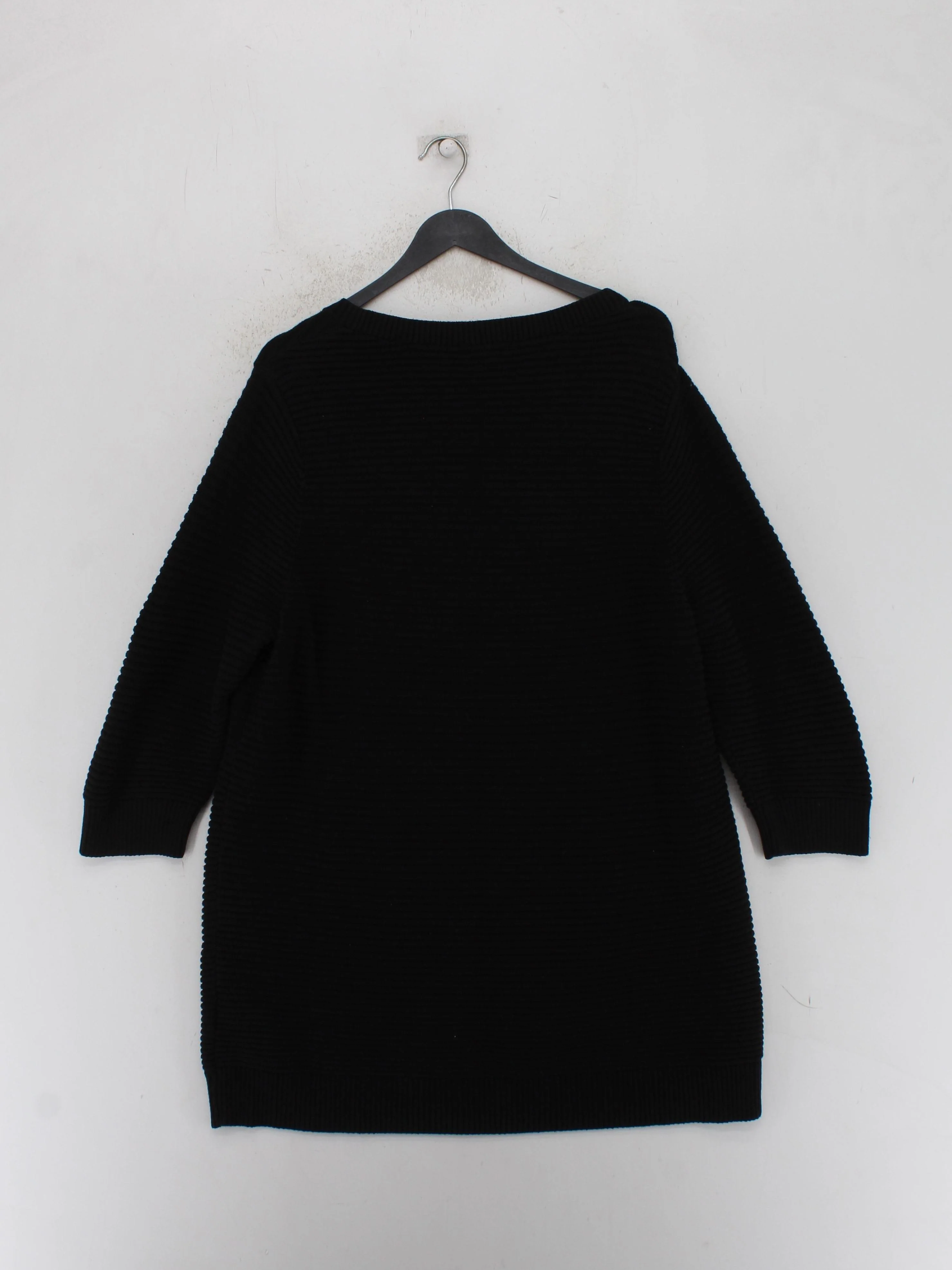 COS Women's Jumper M Black Cotton with Polyamide Crew Neck Pullover - Image 2
