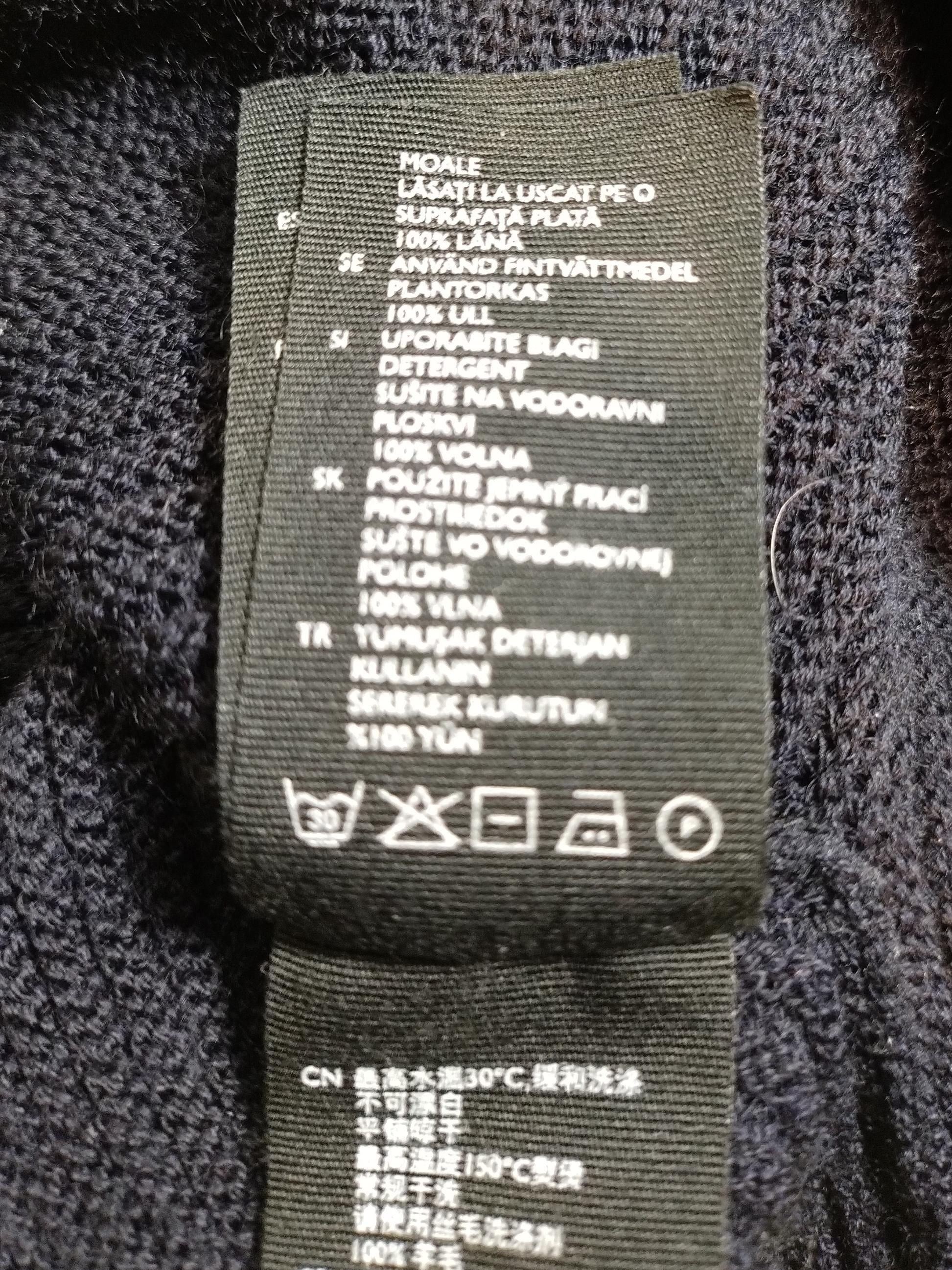 COS Women's Jumper S Black 100% Wool Round Neck Pullover - Image 6