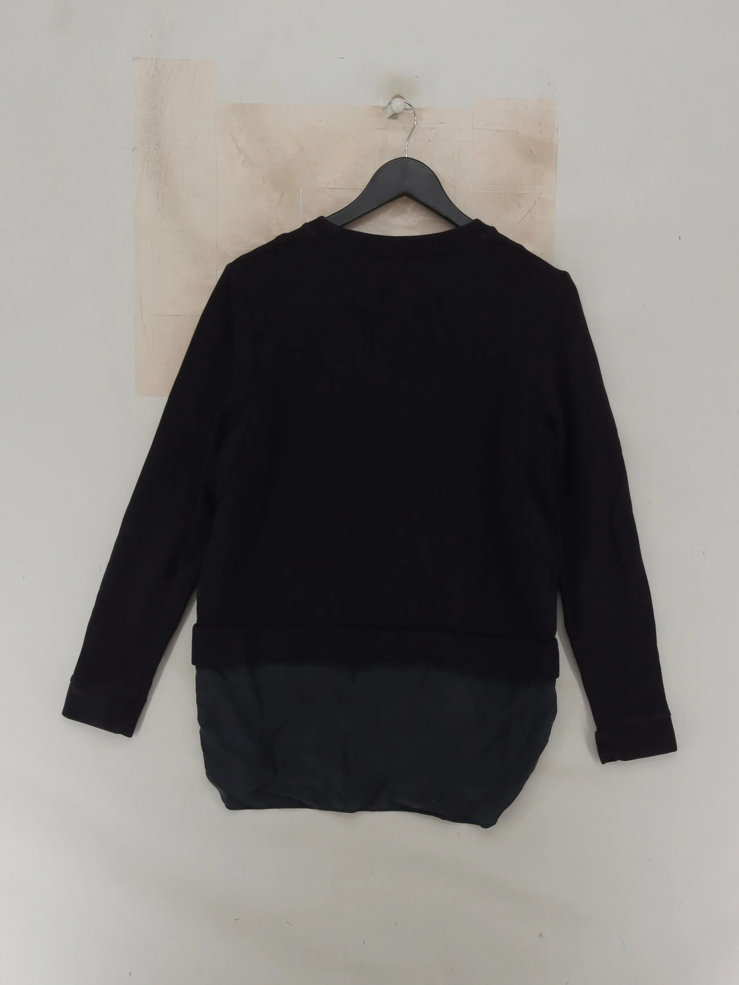 COS Women's Jumper S Black Cotton with Polyamide, Elastane Round Neck Pullover - Image 2