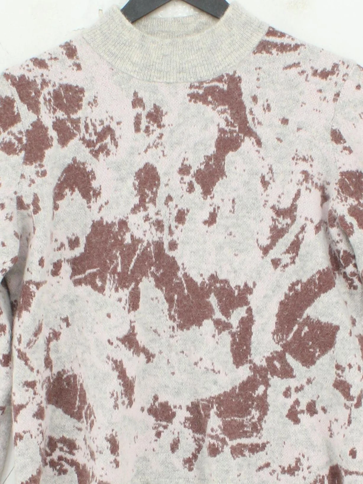 COS Women's Jumper S Multi Wool with Polyamide, Other Mock Neck Pullover - Image 3