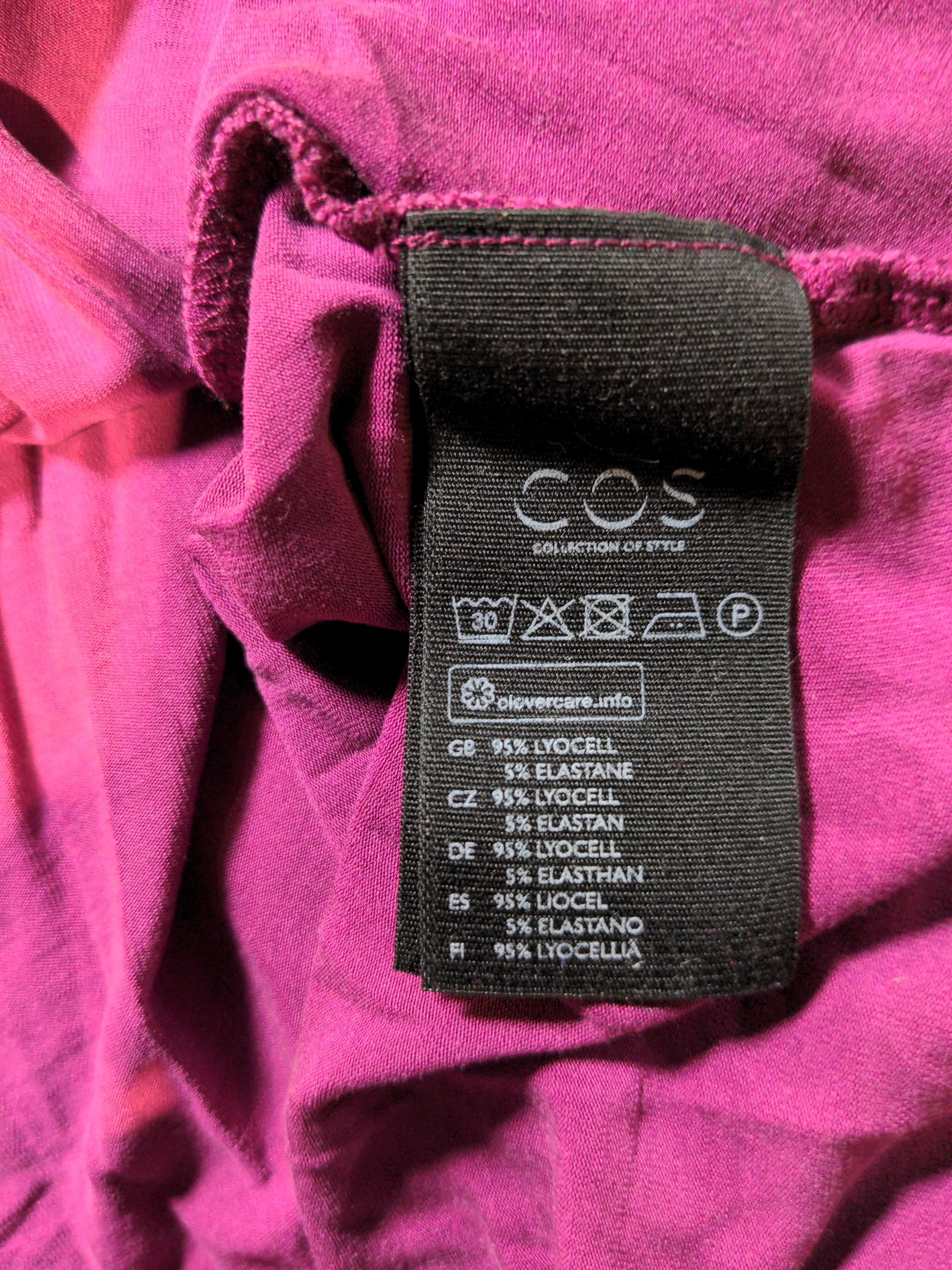 COS Women's Jumper S Purple Lyocell Modal with Elastane Round Neck Pullover - Image 7