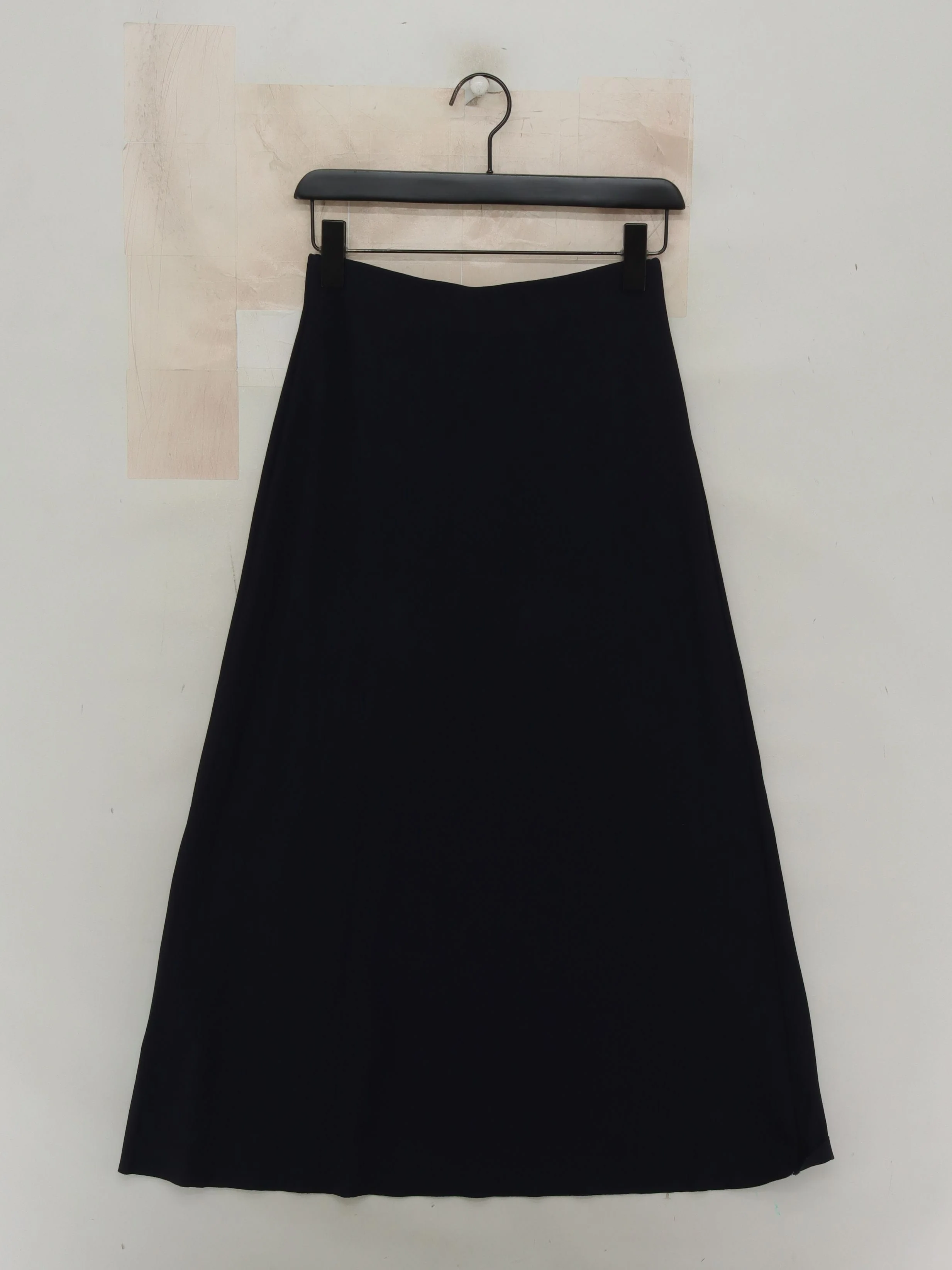 COS Women's Midi Skirt S Black Viscose with Polyamide, Elastane Midi A-Line - Image 2