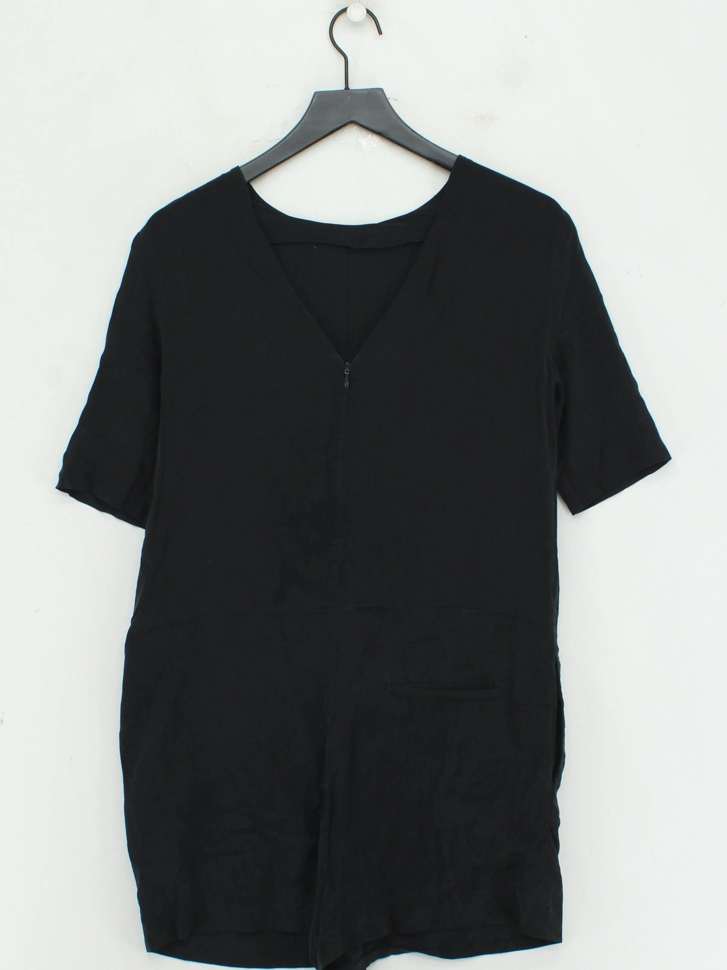 COS Women's Playsuit UK 8 Black 100% Silk Playsuit - Image 2