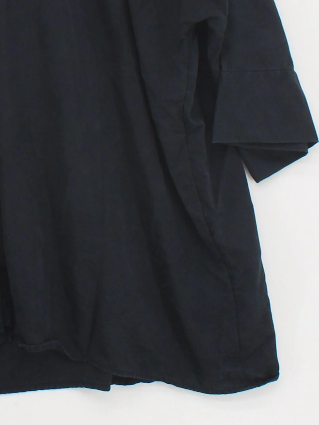 COS Women's Shirt M Black 100% Lyocell Modal 3/4 Sleeve Collared Basic - Image 4