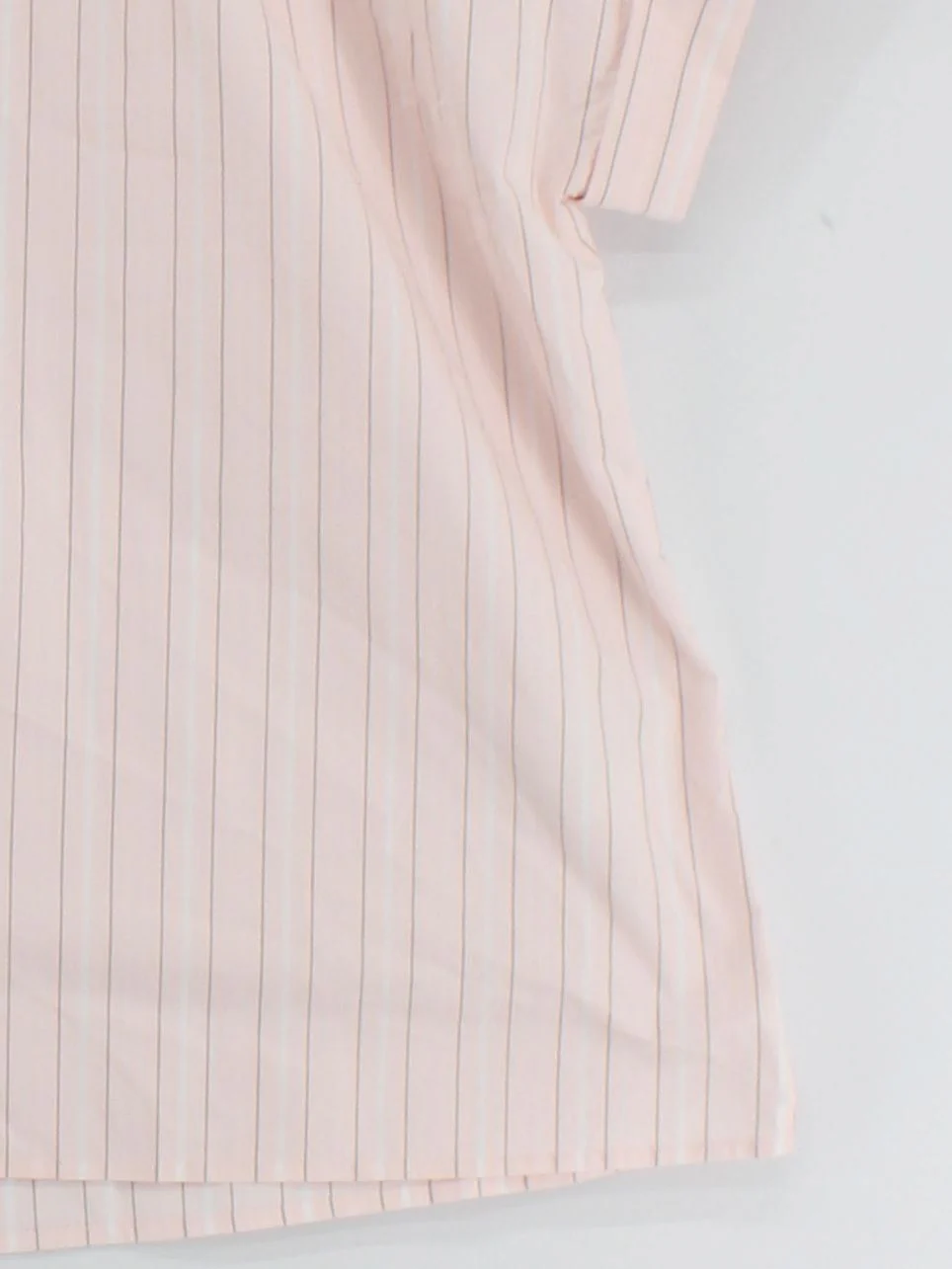 COS Women's Shirt UK 8 Pink Striped 100% Cotton Short Sleeve Collared Basic - Image 4