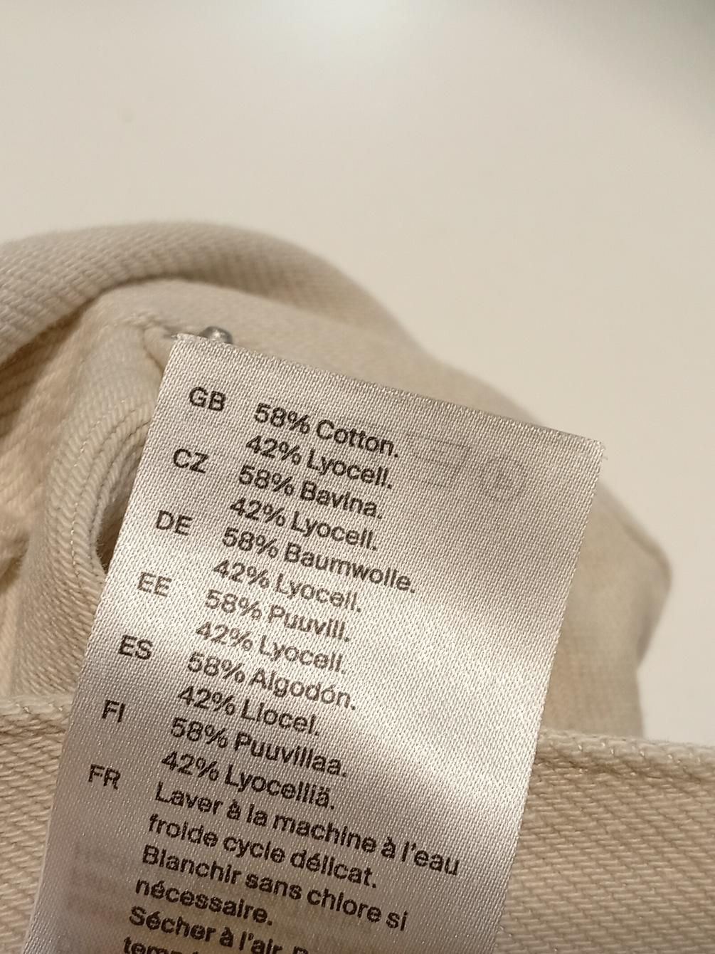 COS Women's Shorts W 24 in Cream Cotton with Lyocell Modal Mom - Image 6