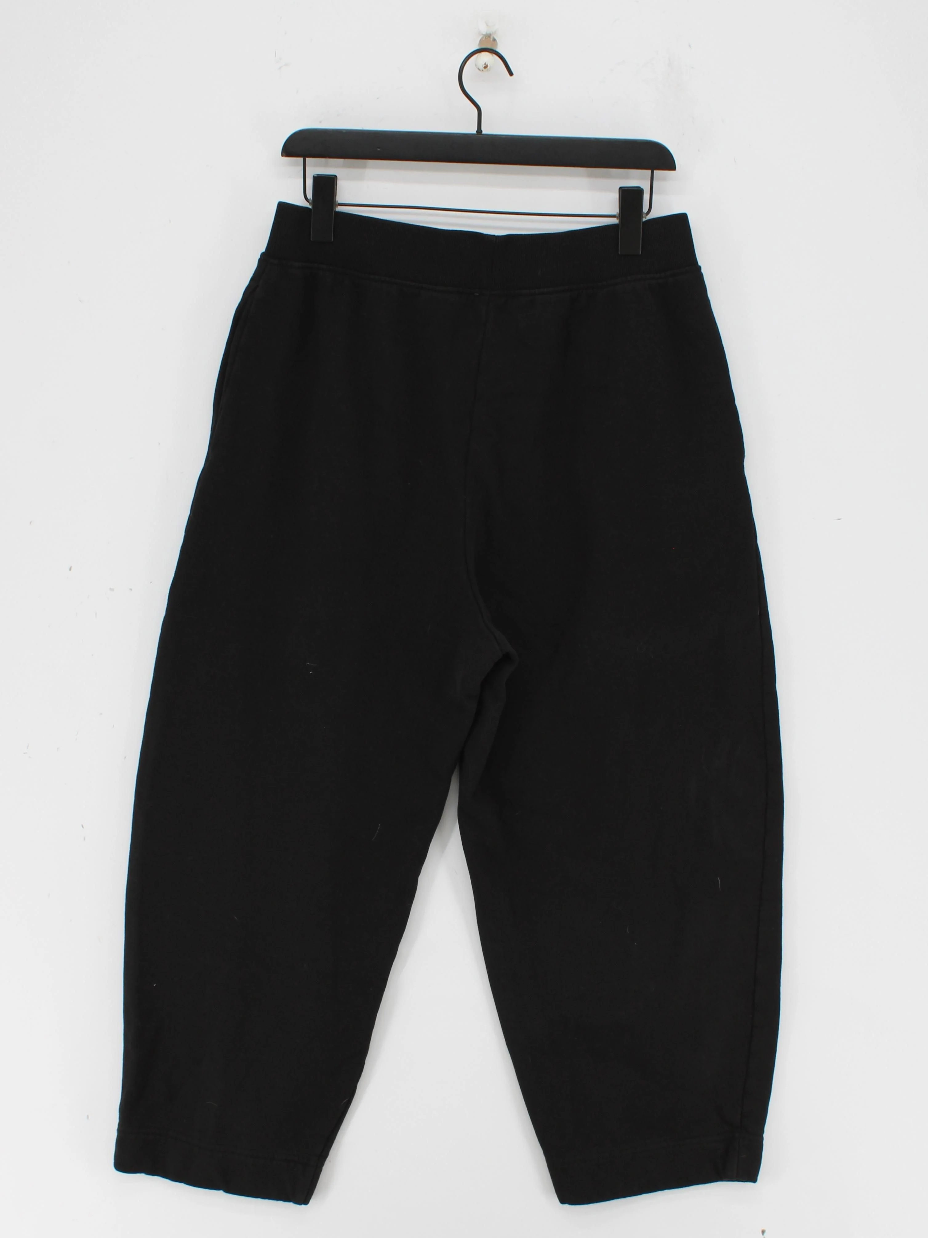 COS Women's Sports Bottoms M Black 100% Cotton Tapered Sweatpants - Image 2