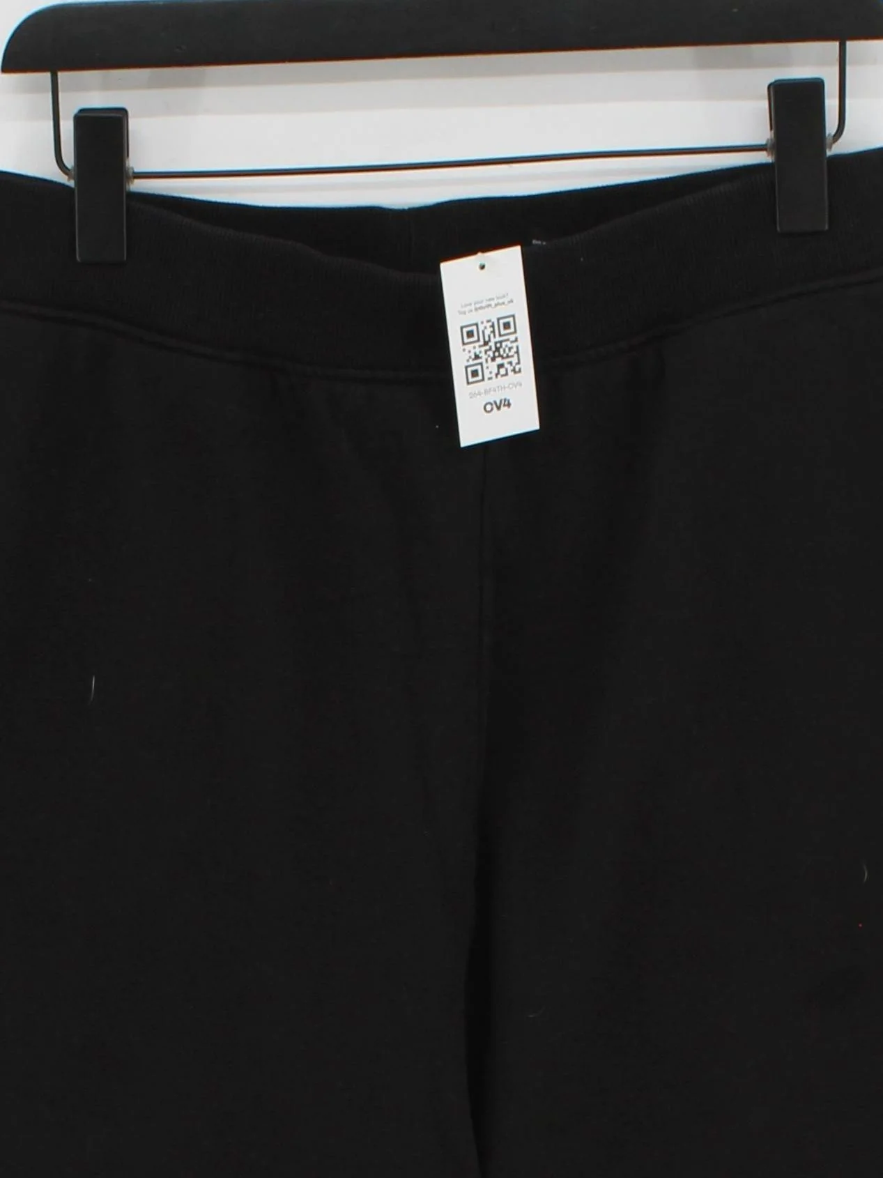 COS Women's Sports Bottoms M Black 100% Cotton Tapered Sweatpants - Image 3