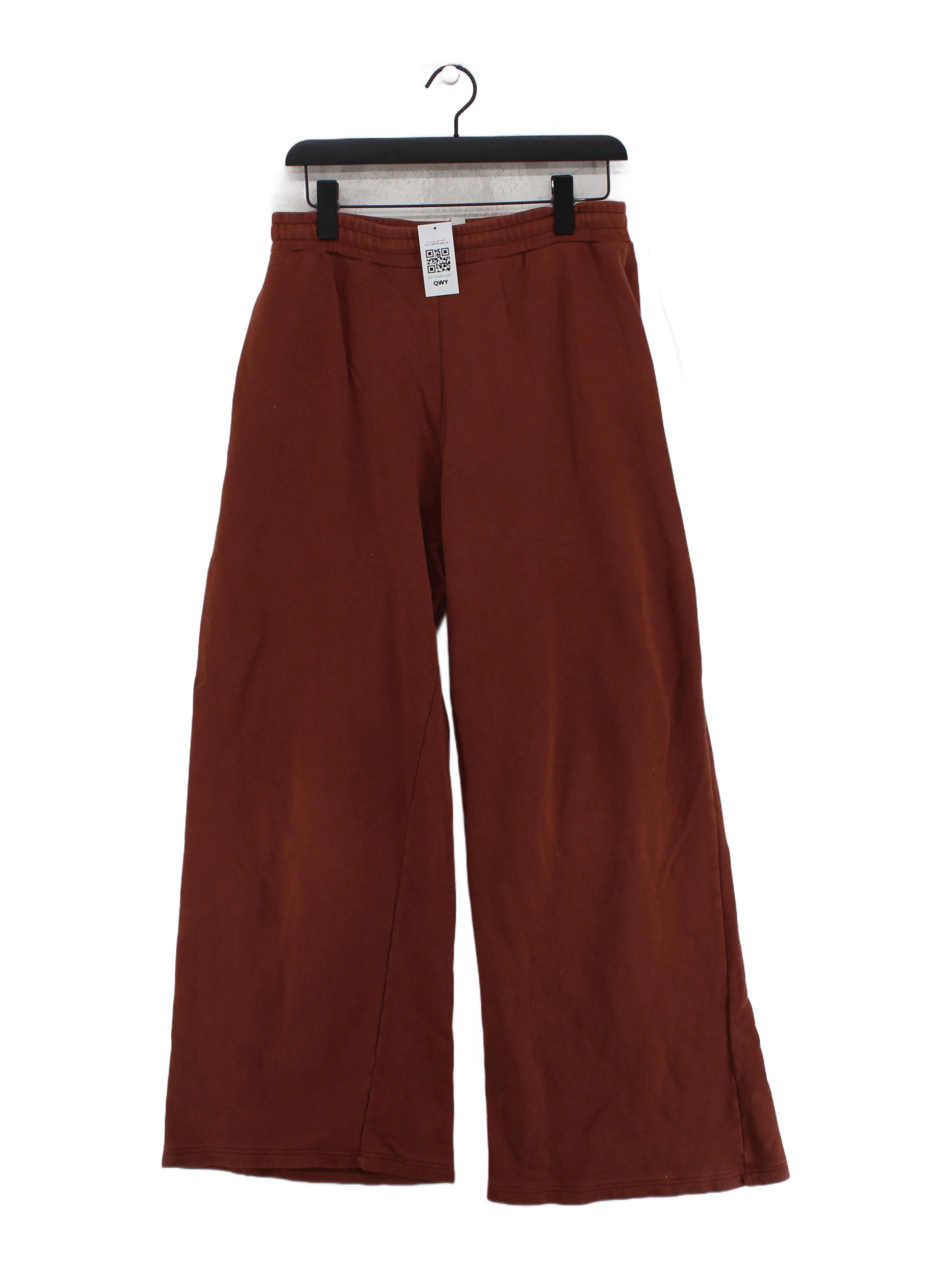 COS Women's Sports Bottoms S Brown 100% Cotton Wide-Leg Sweatpants