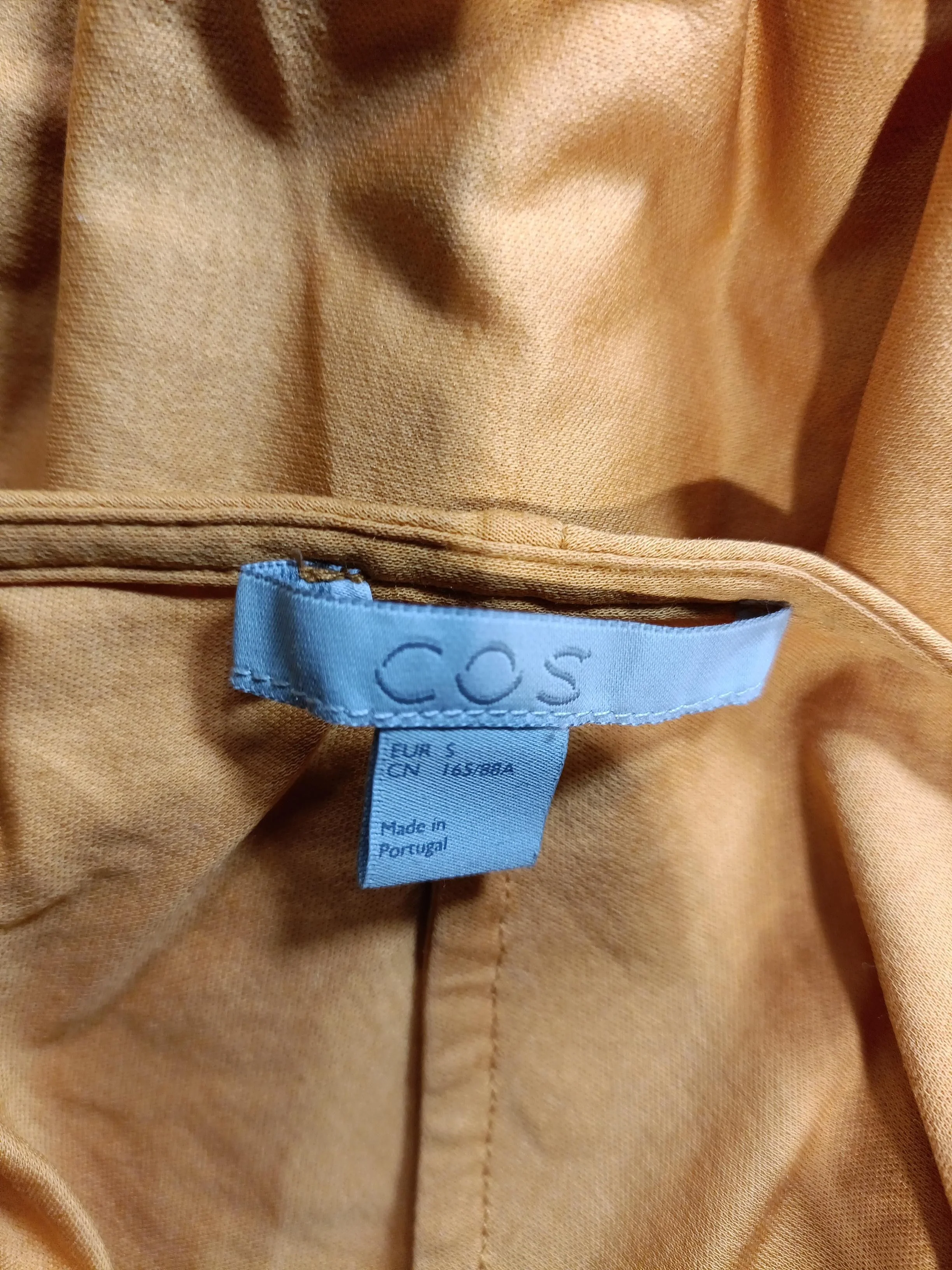 COS Women's T-Shirt S Orange 100% Cotton Short Sleeve Round Neck Basic - Image 7