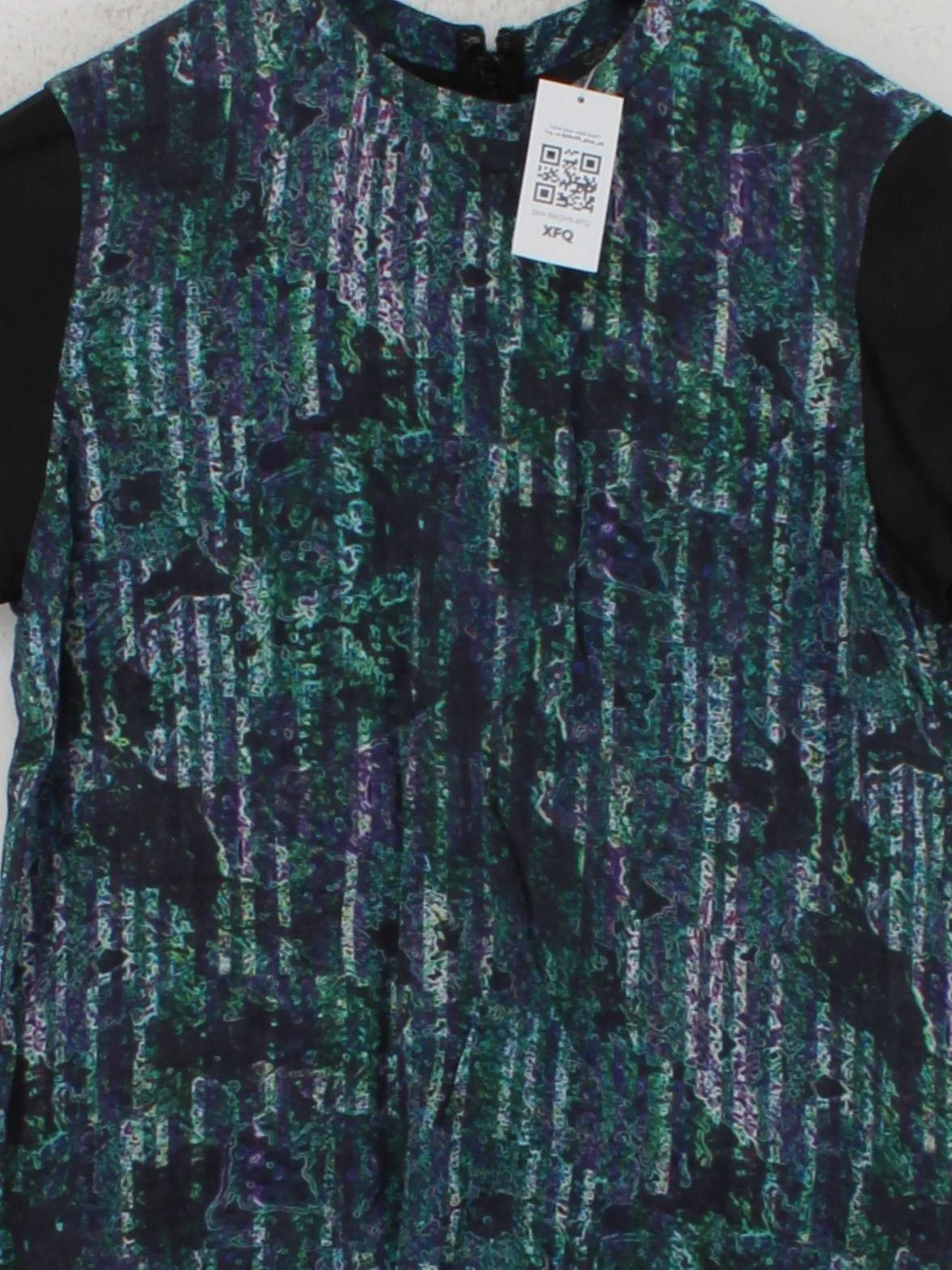 COS Women's T-Shirt UK 6 Multi 100% Viscose Short Sleeve Round Neck Basic - Image 3