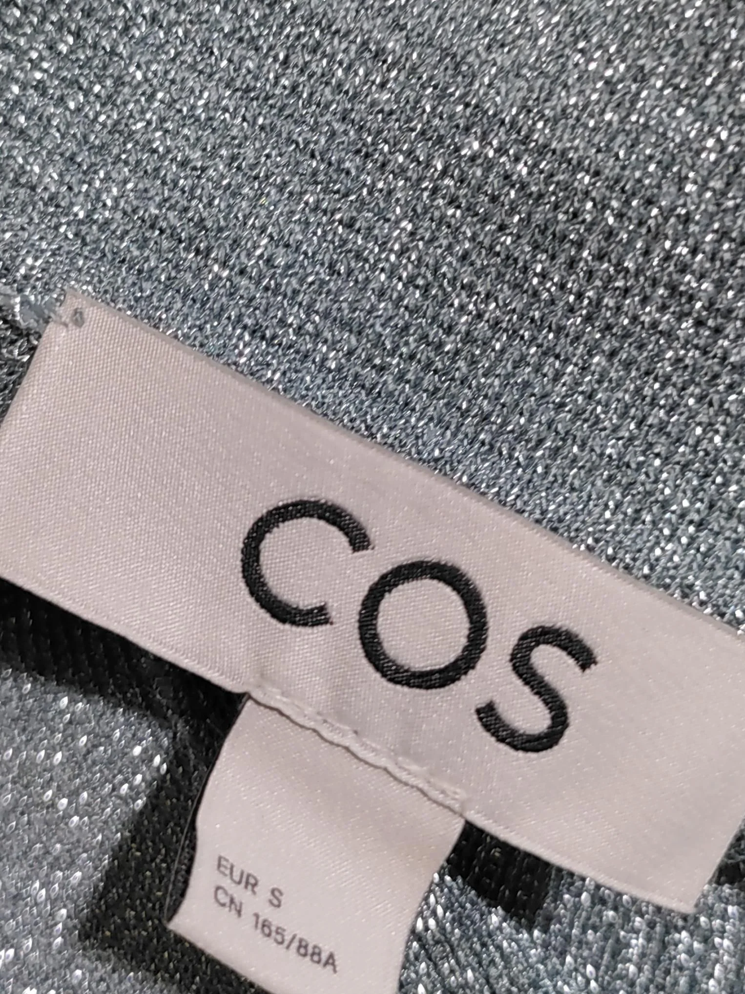 COS Women's Top S Blue Viscose with Other Long Sleeve Collared Basic - Image 5