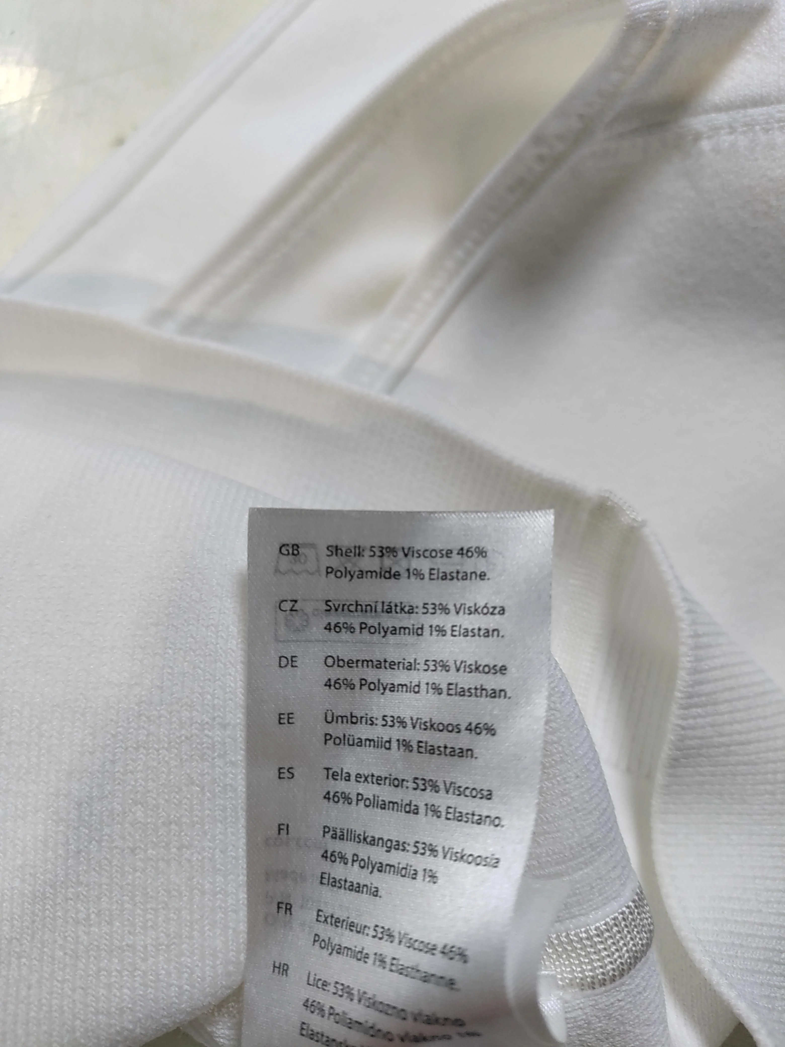 COS Women's Top S White Viscose with Polyamide, Elastane Cropped - Image 6