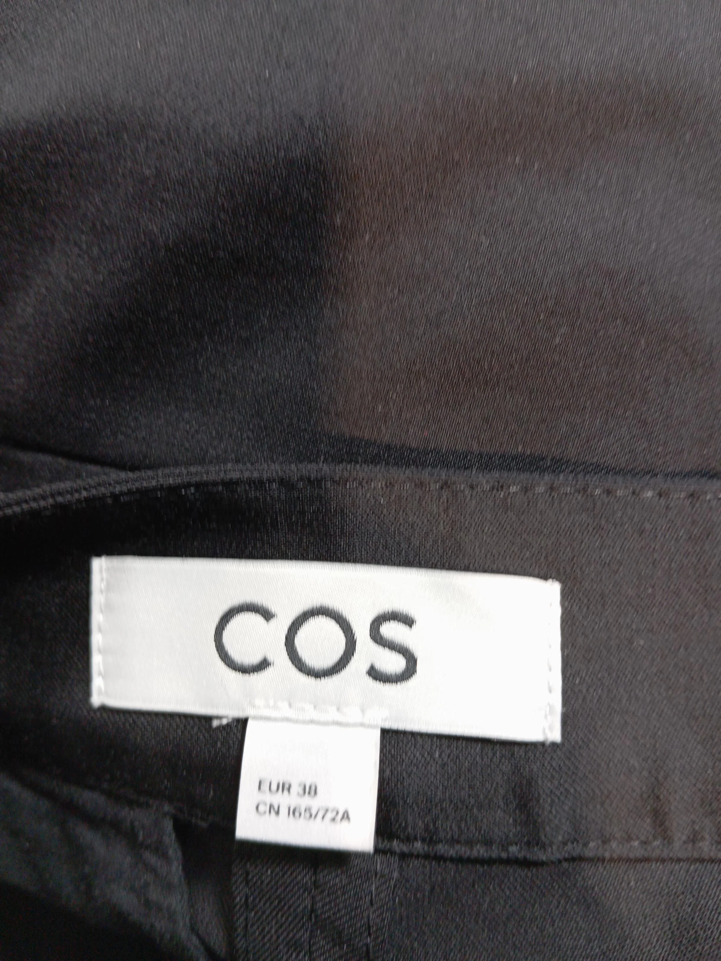 COS Women's Trousers UK 10 Black 100% Wool Wide-Leg Cropped - Image 5