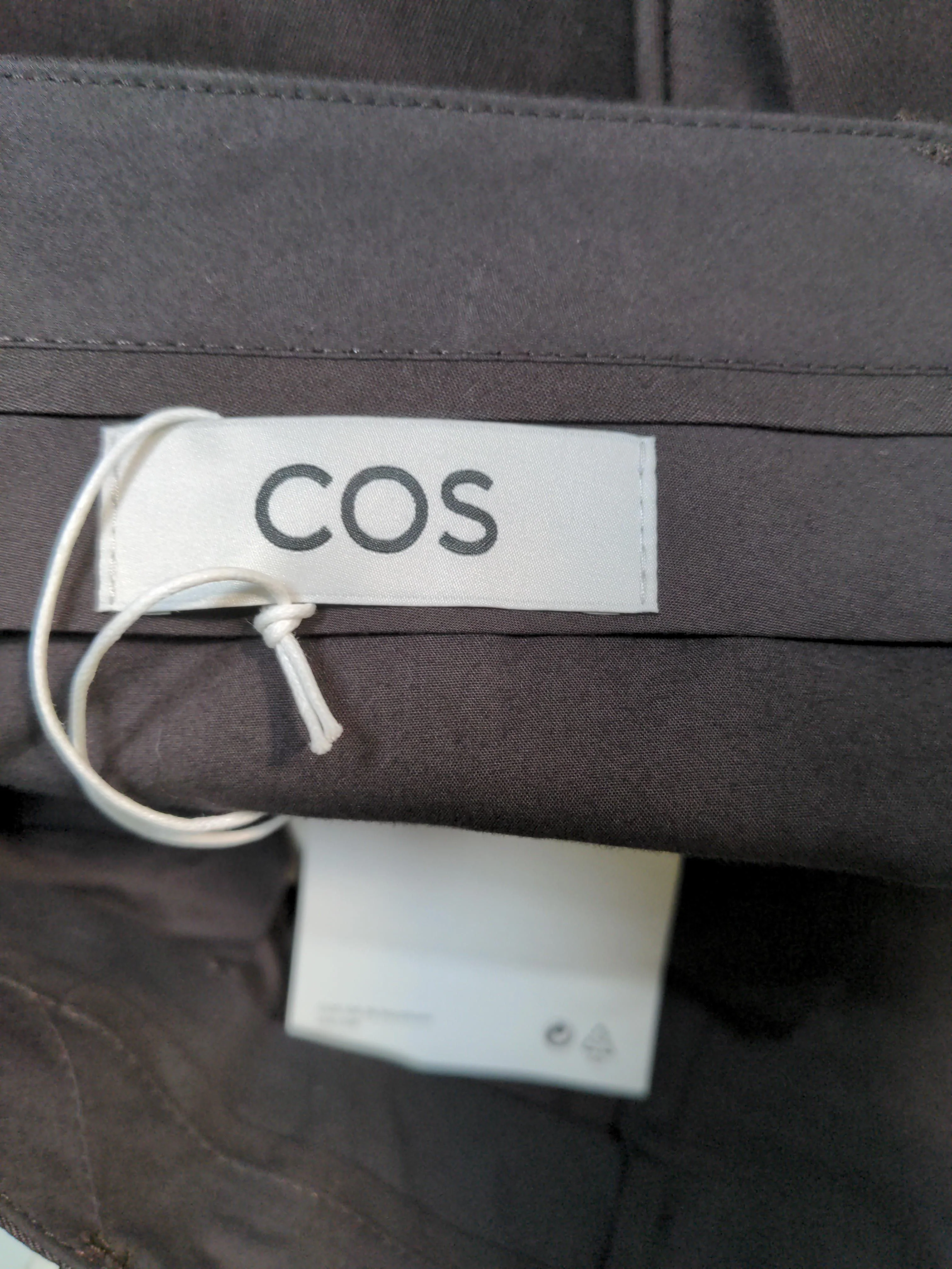 COS Women's Trousers UK 20 Brown Cotton with Other Tapered Chino - Image 5