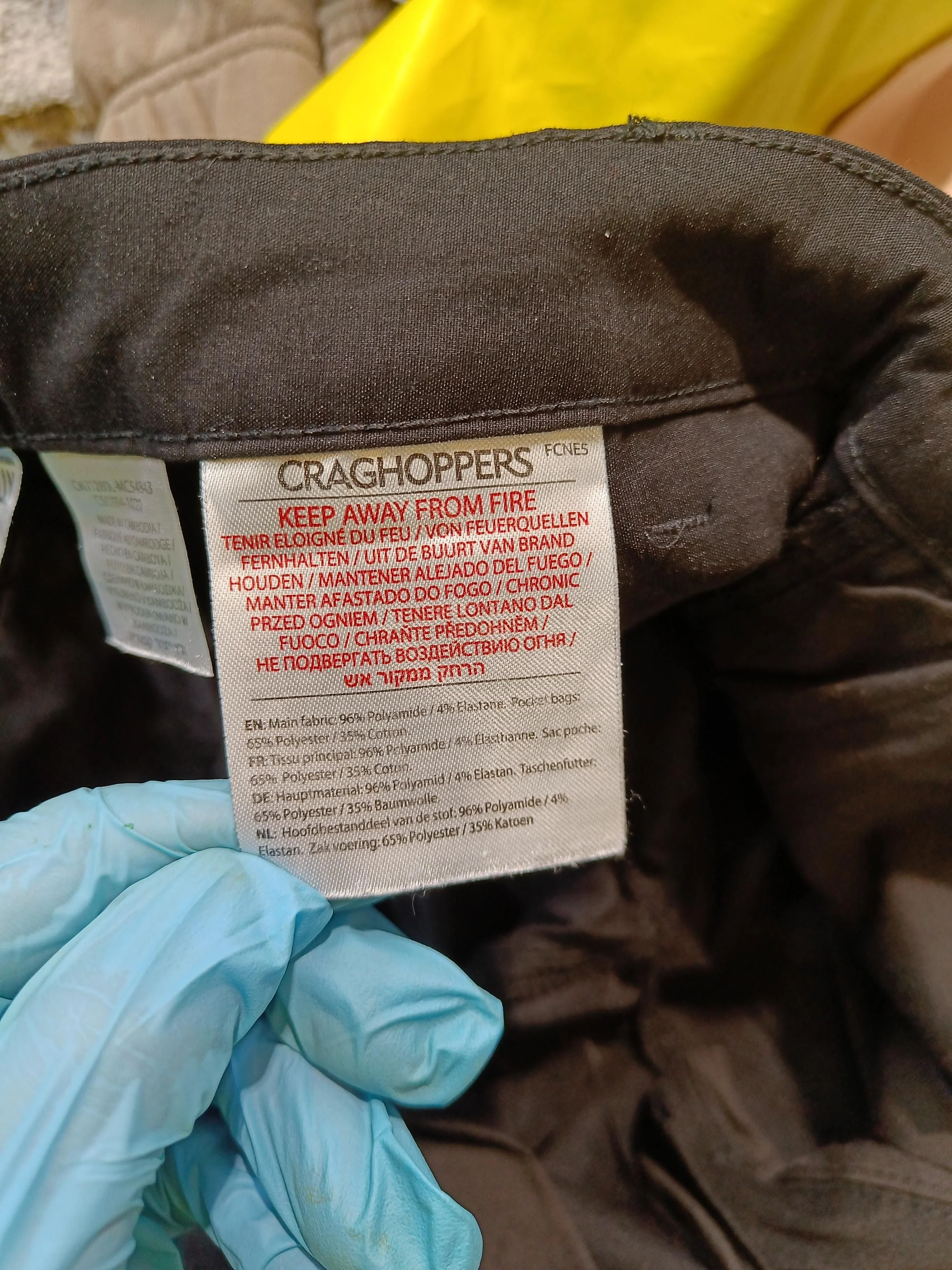 Craghoppers Women's Trousers UK 12 Black Polyamide with Elastane Rain Trousers - Image 6