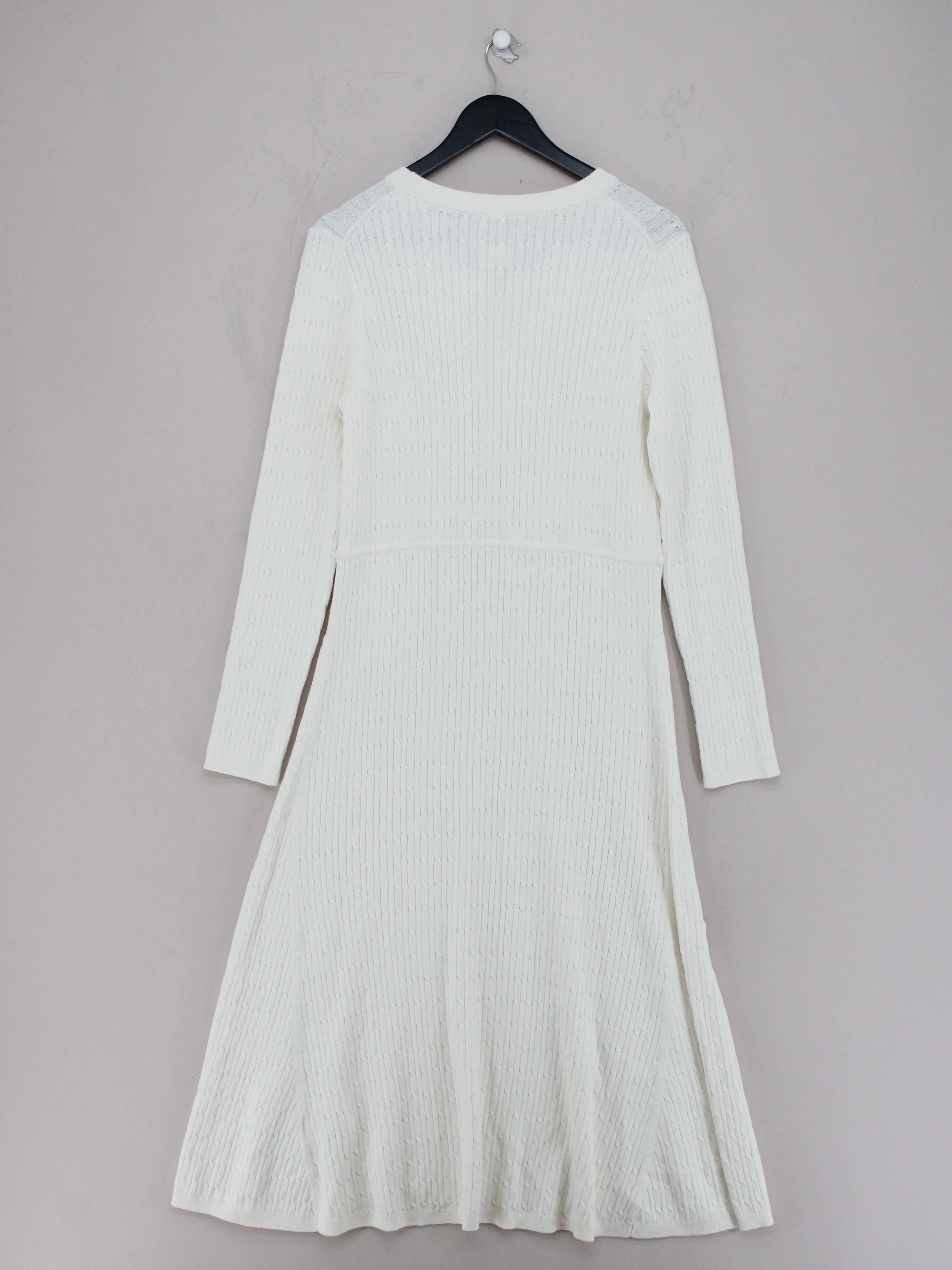 Crew Clothing Company Jumper Midi Dress UK14 in White - Image 2