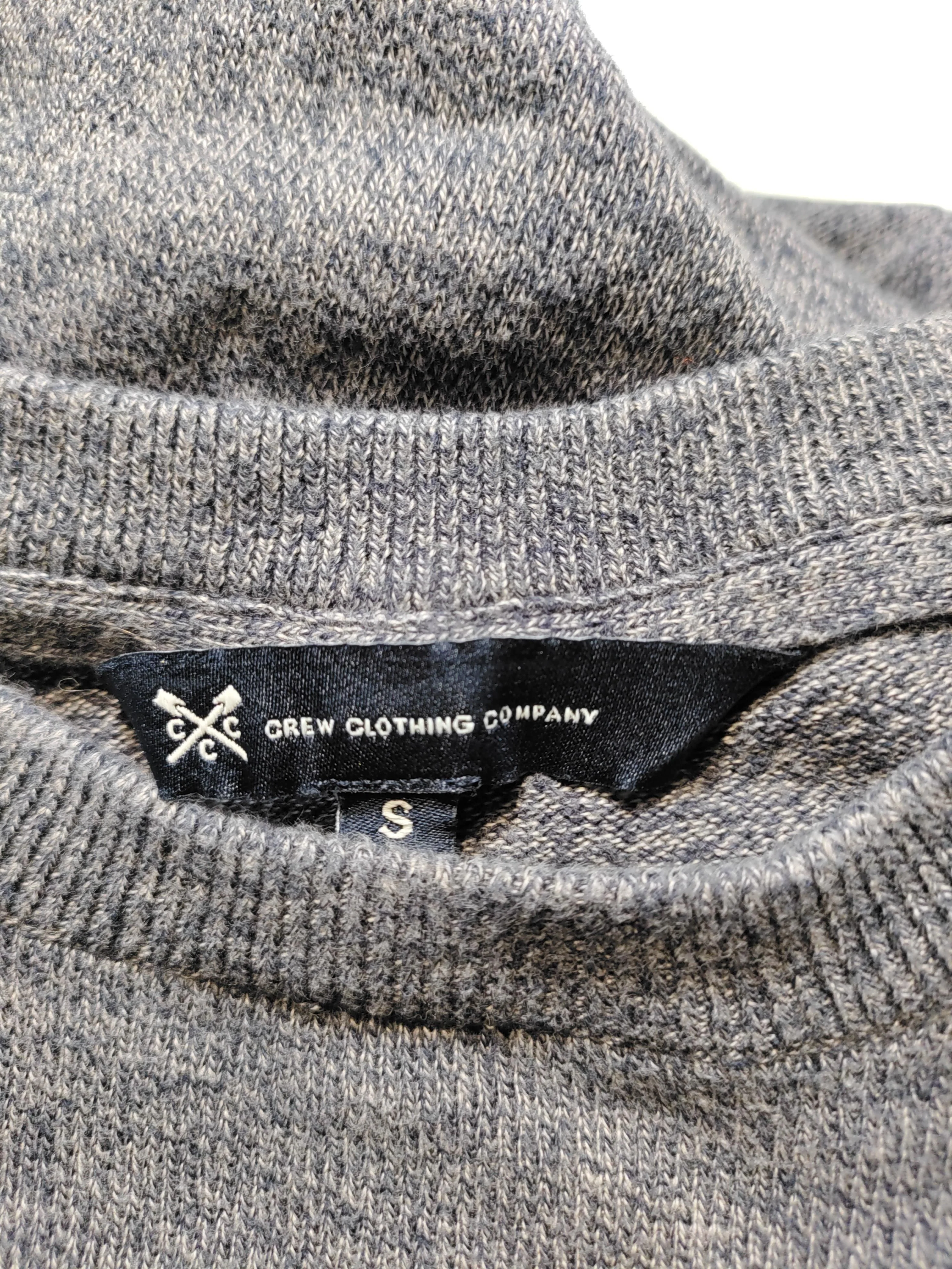 Crew Clothing Company Men's Jumper S Grey 100% Cotton Crew Neck Pullover - Image 5