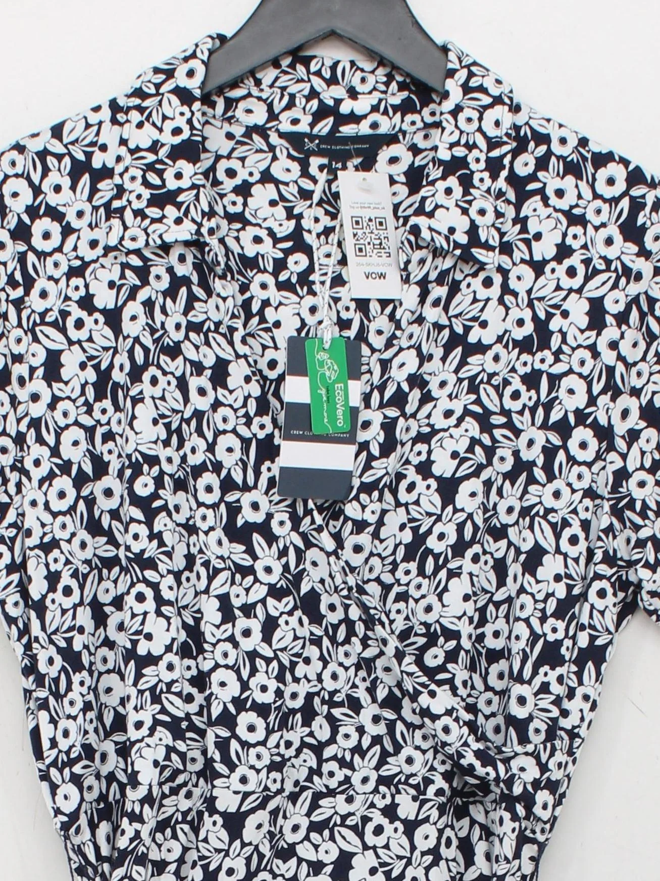 Crew Clothing Company Shirt Mini Dress UK14 in Blue - Image 3