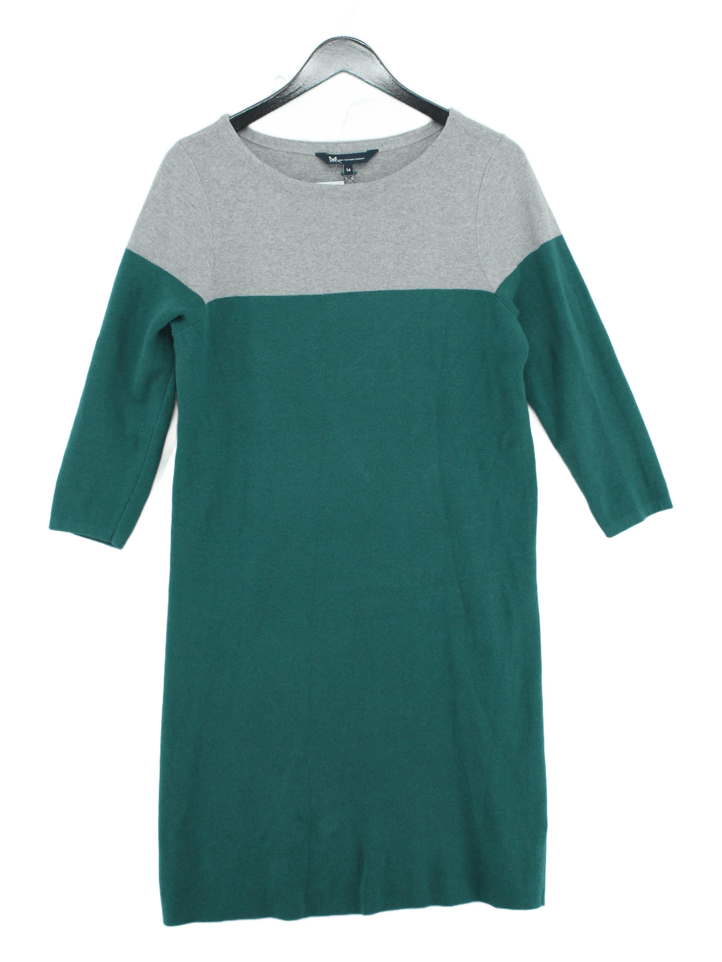 Crew Clothing Company T-Shirt Mini Dress UK14 in Green
