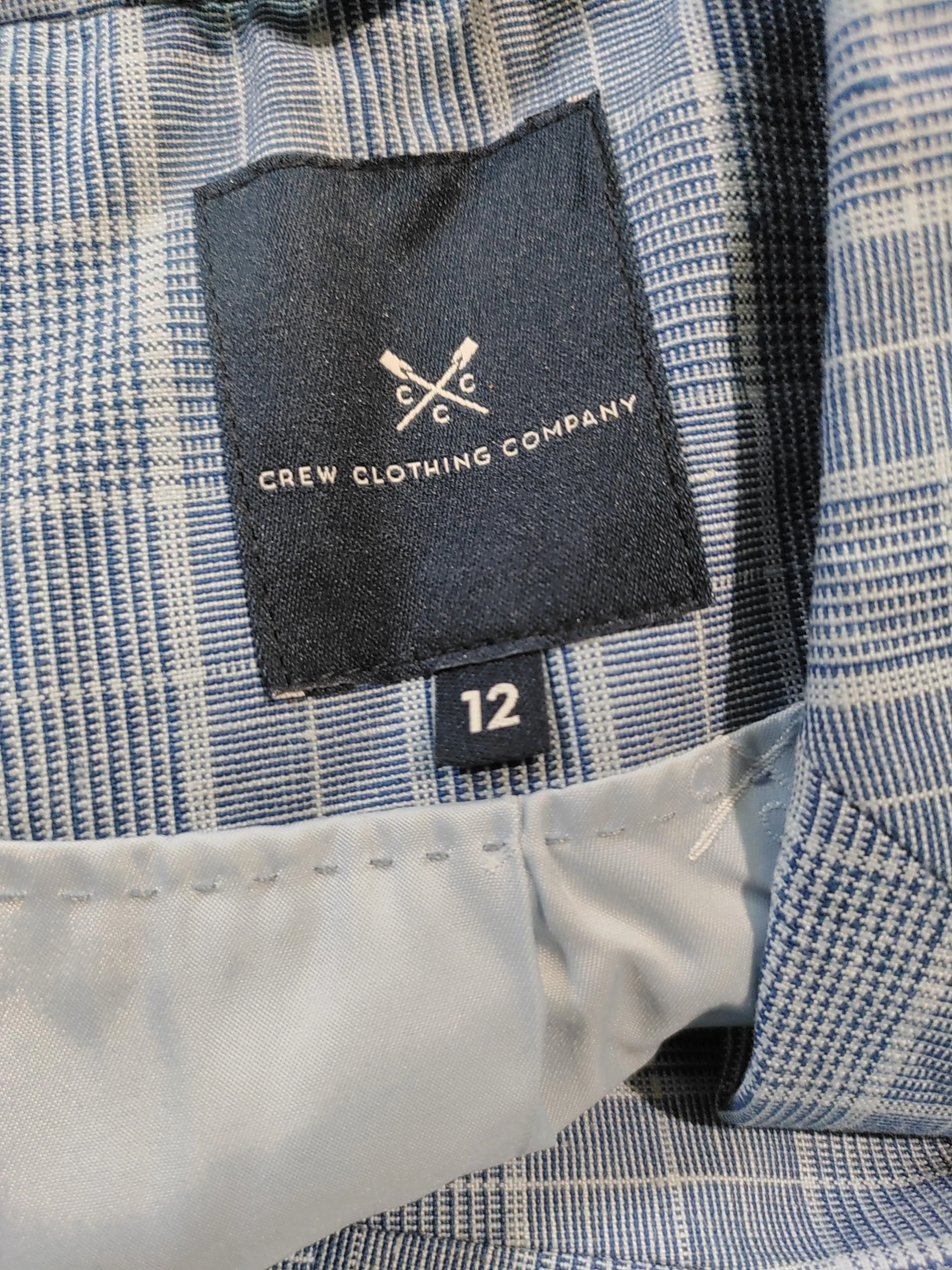 Crew Clothing Company Women's Blazer UK 12 Blue Linen with Cotton Overcoat - Image 5