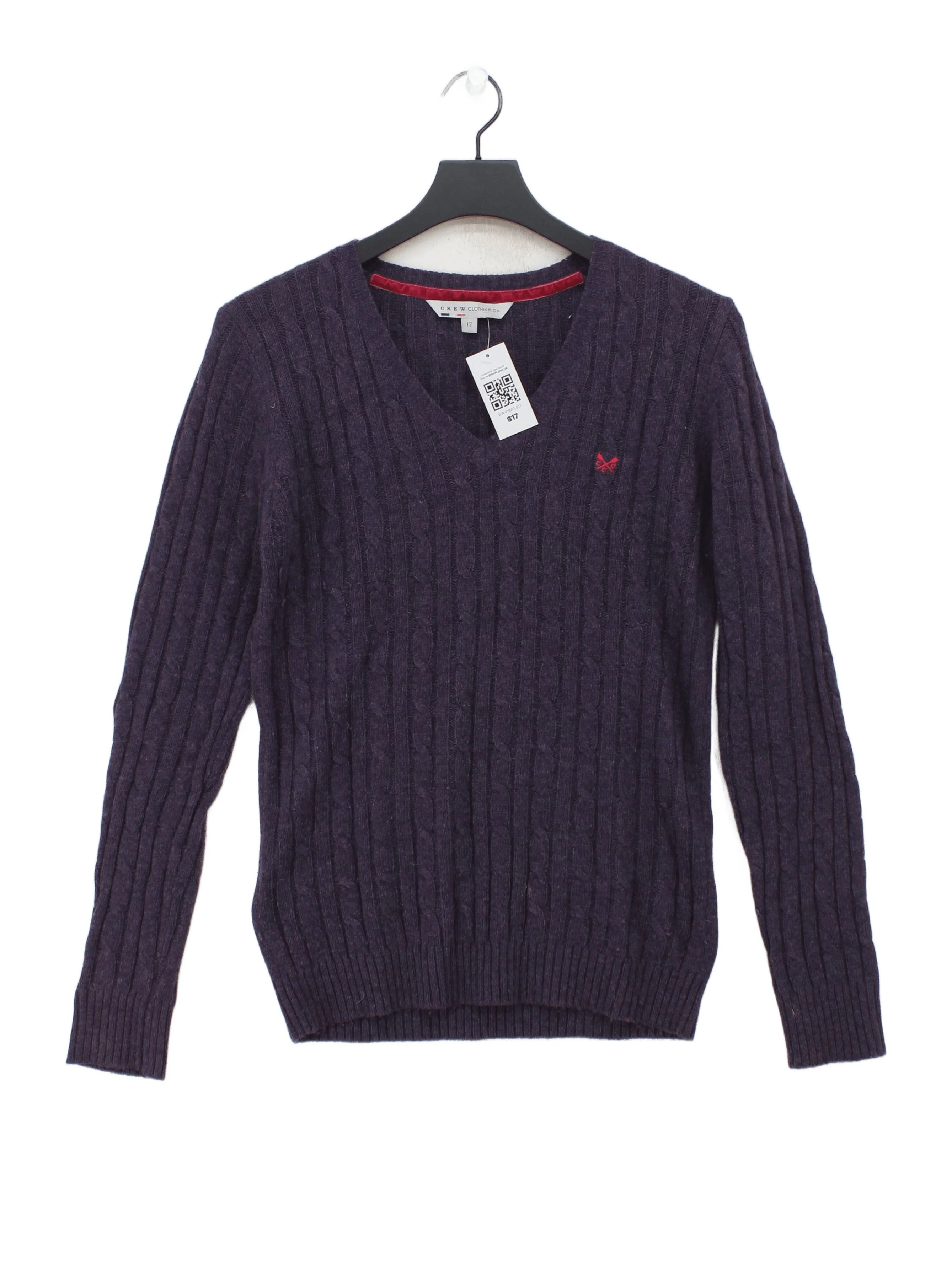 Crew Clothing Company Women's Jumper UK 12 Purple Acrylic