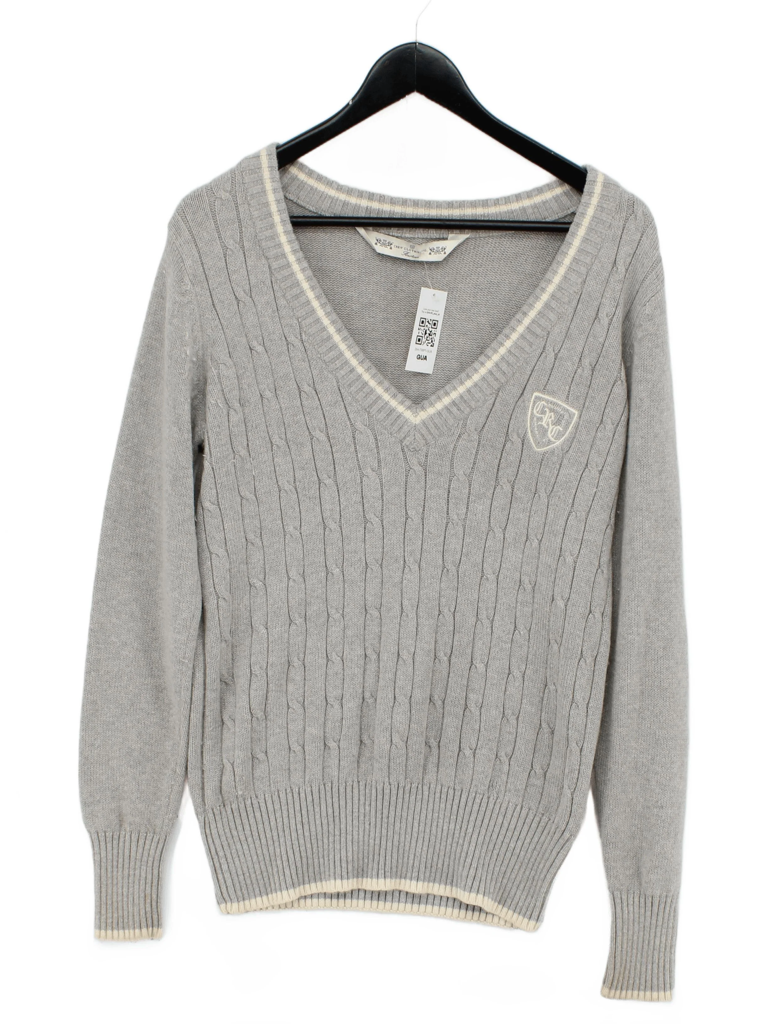 Crew Clothing Company Women's Jumper UK 14 Grey Cotton