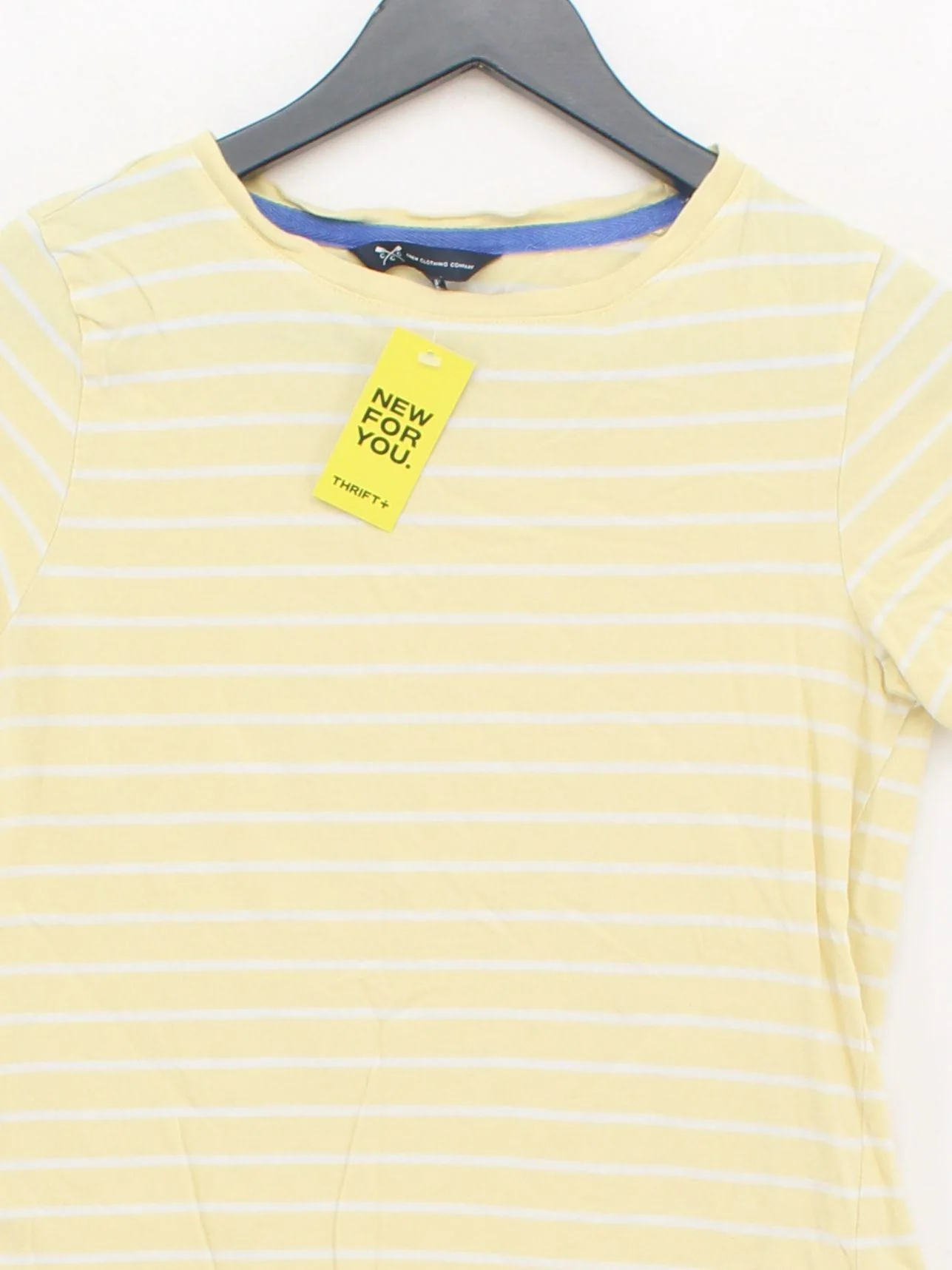 Crew Clothing Company Women's T-Shirt UK 10 Yellow 100% Cotton Basic - Image 3