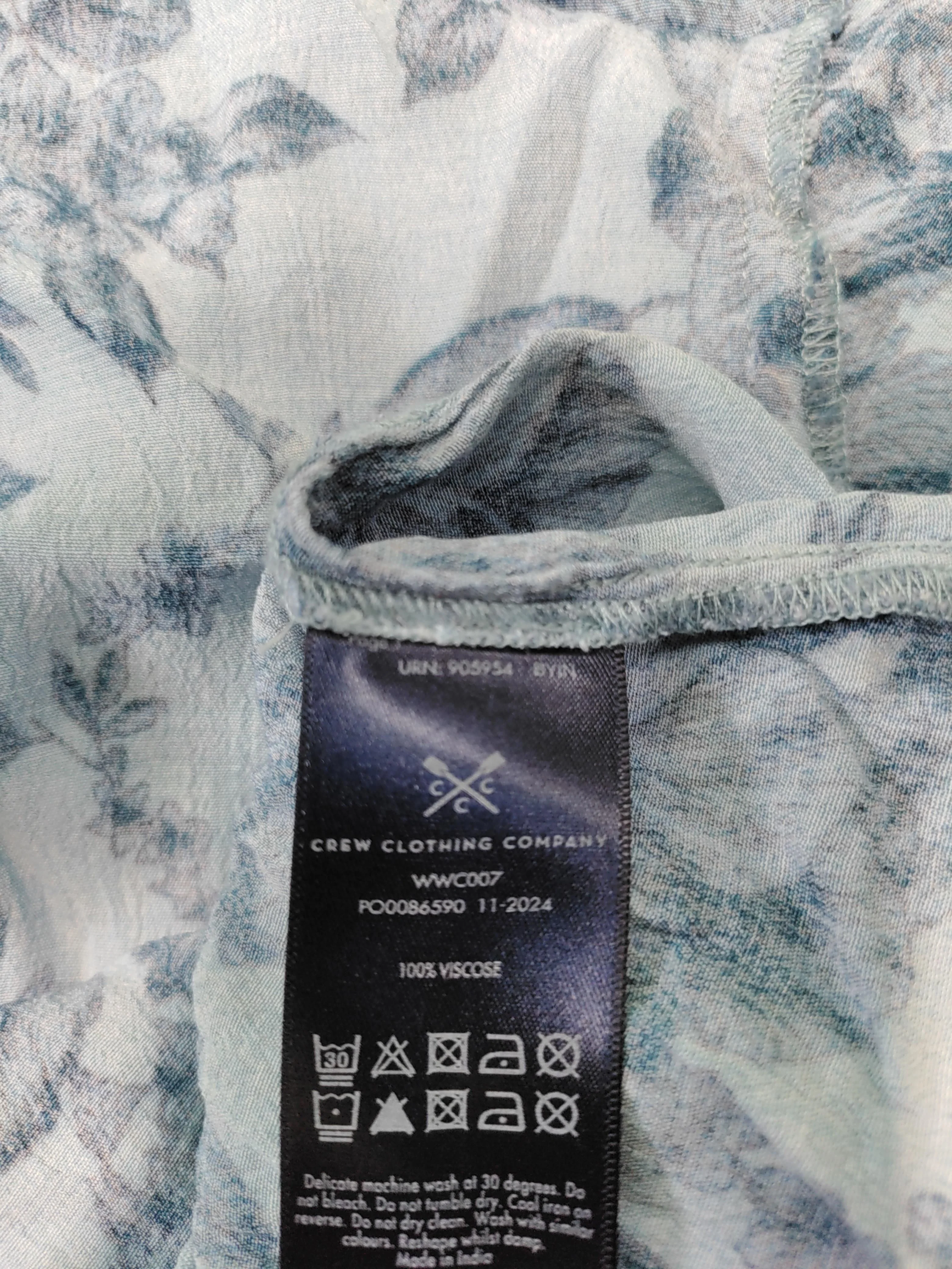 Crew Clothing Company Women's Top UK 12 Blue 100% Viscose Basic - Image 6