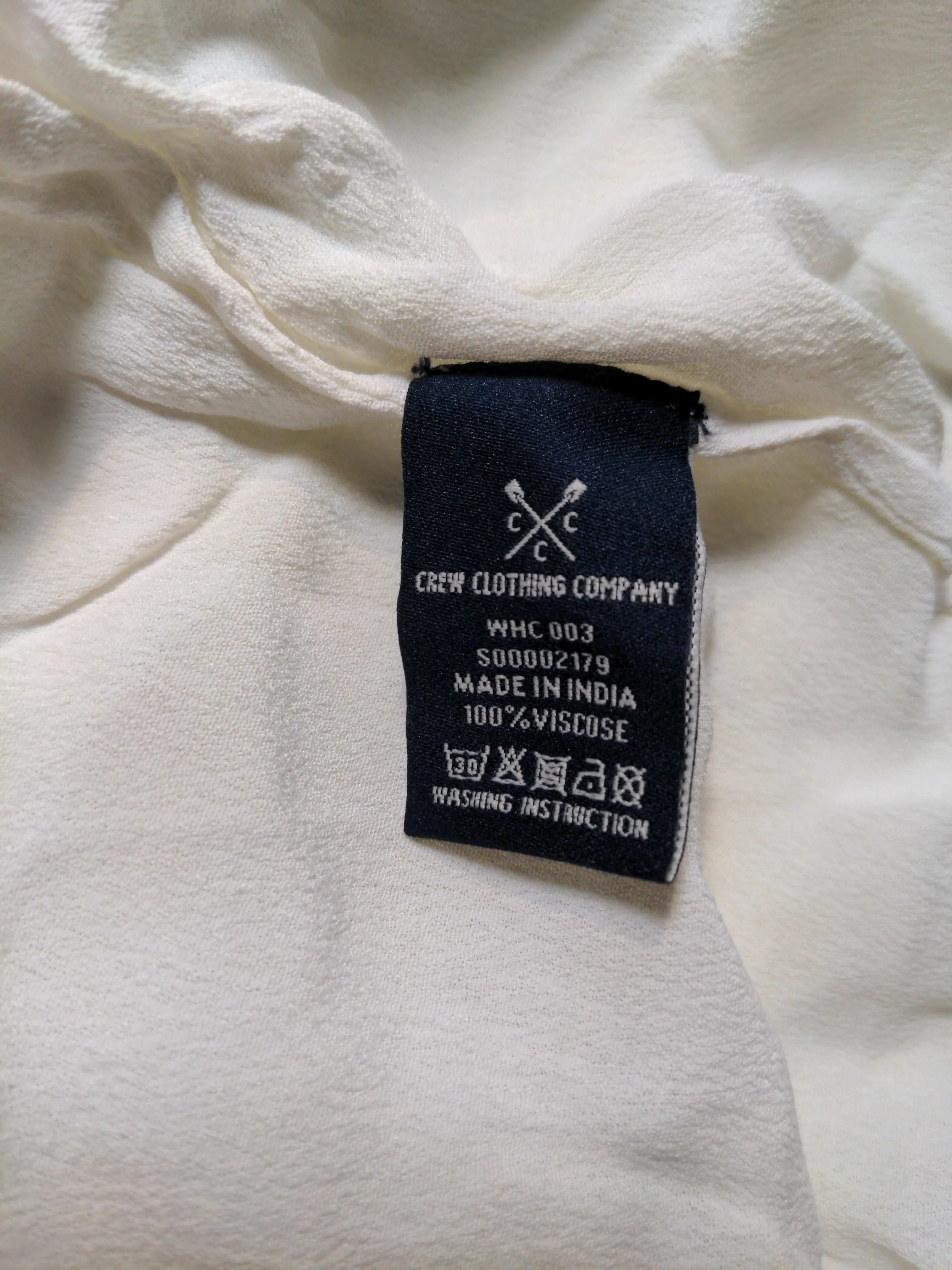Crew Clothing Company Women's Top UK 18 White 100% Viscose Basic - Image 6