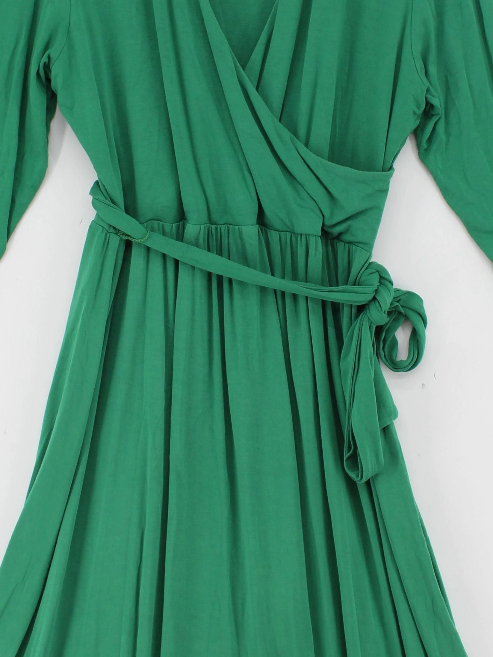 Crew Clothing Company Wrap Midi Dress UK14 in Green - Image 3