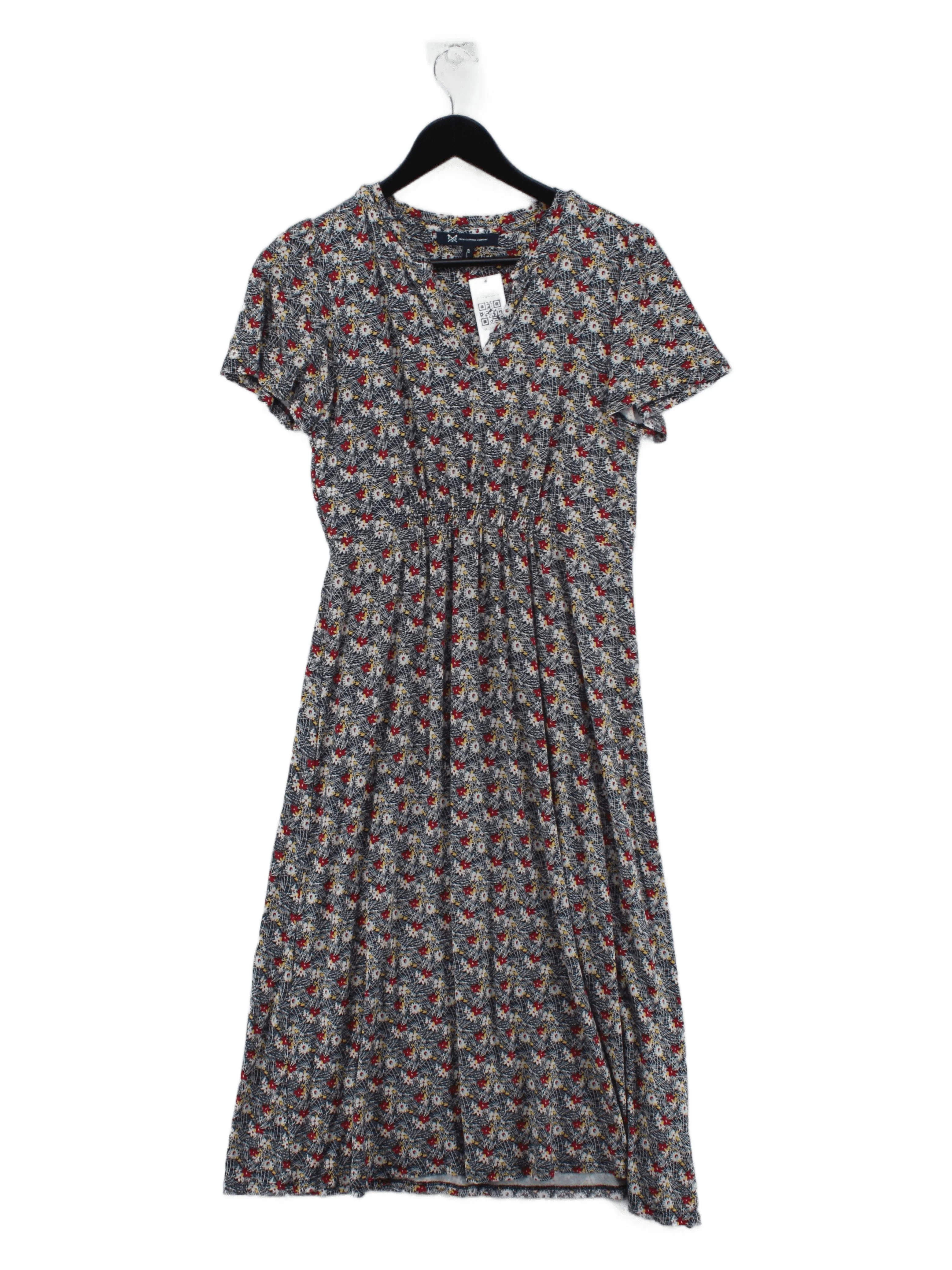 Crew Clothing Company Wrap Midi Dress UK8 in Multi