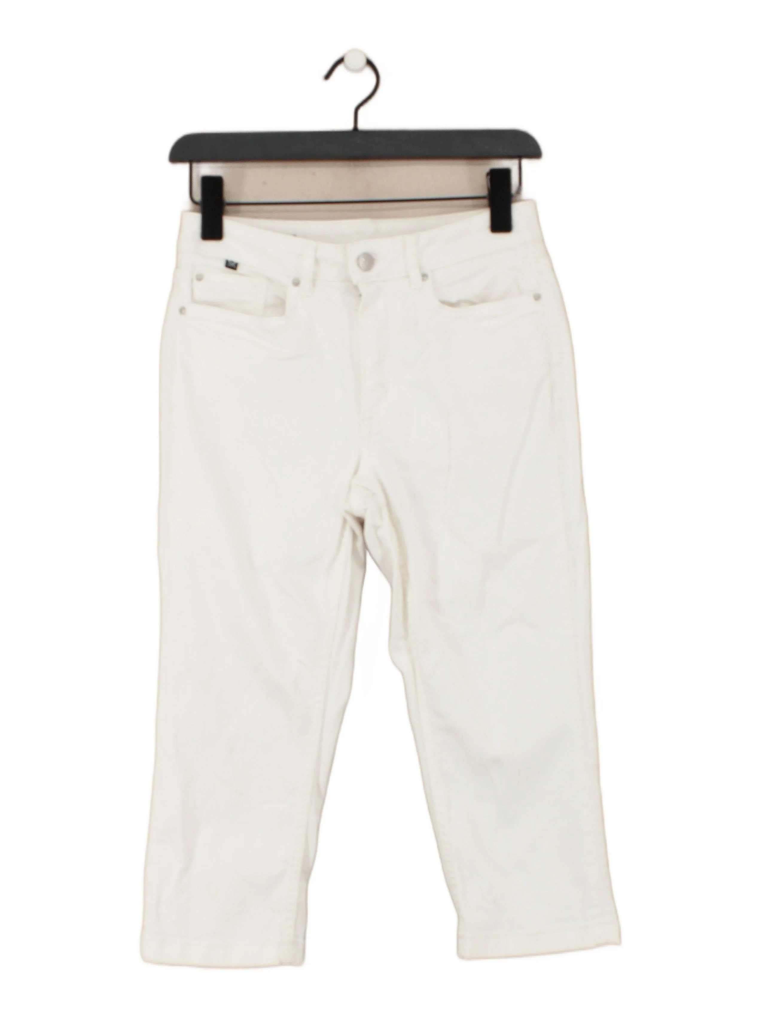 Crew Clothing Women's Jeans UK 8 White 100% Other Cropped