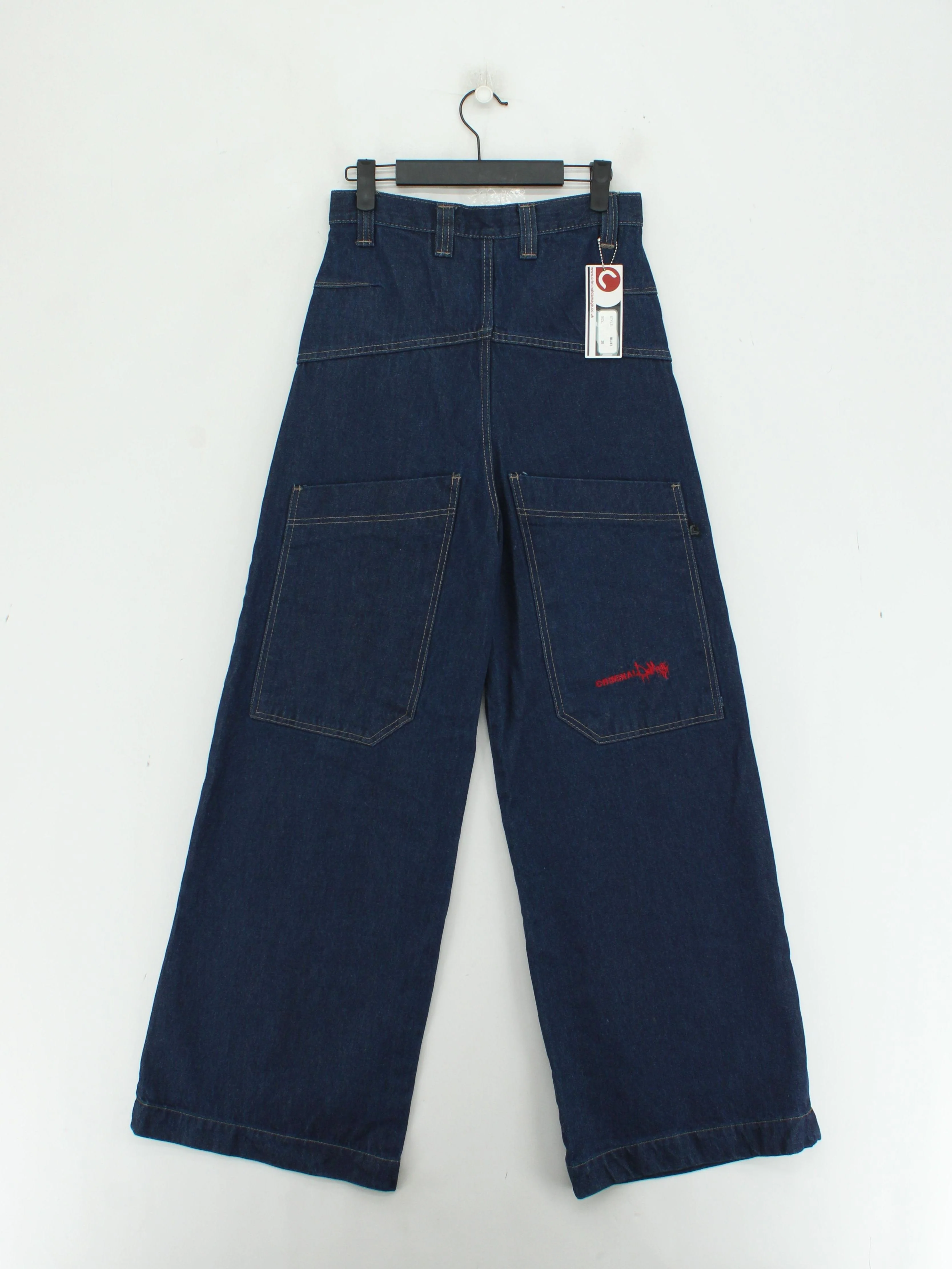 Criminal Damage Women's Jeans W 28 in Blue 100% Cotton Wide-Leg - Image 2