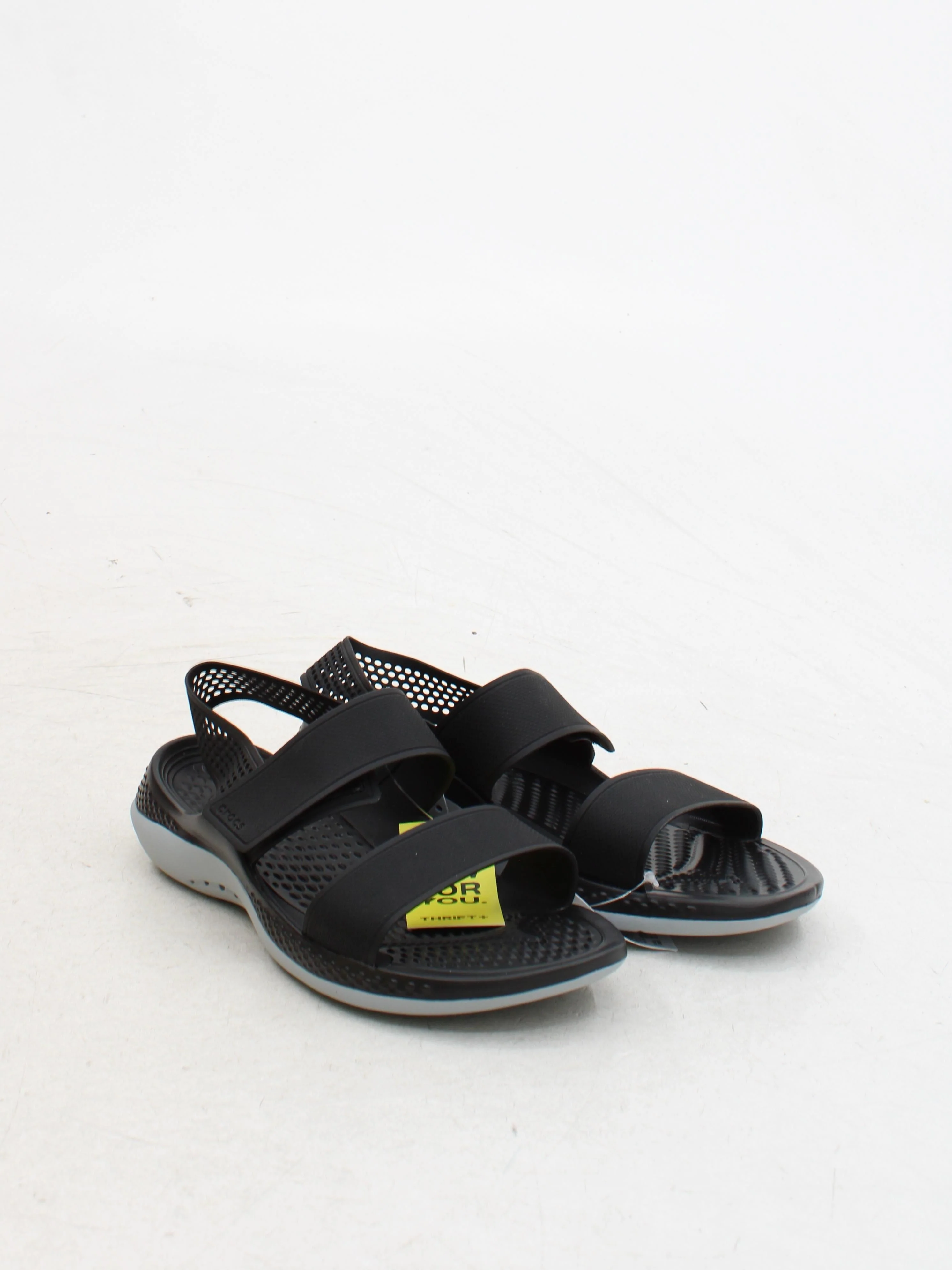 Crocs Women's Sandals UK 6 Black Other with Other Slider - Image 4