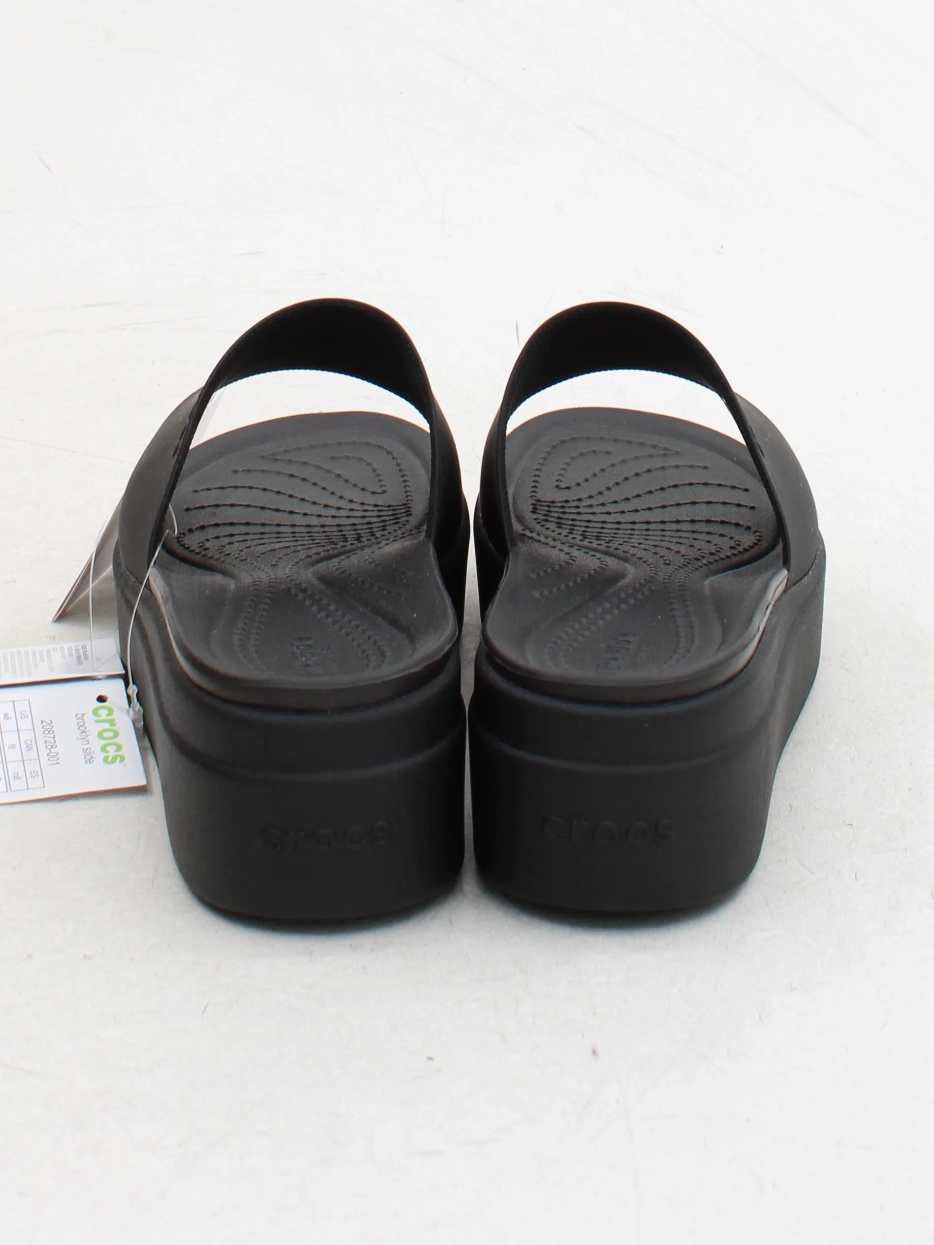 Crocs Women's Sandals UK 6 Black Other with Other Slider - Image 3