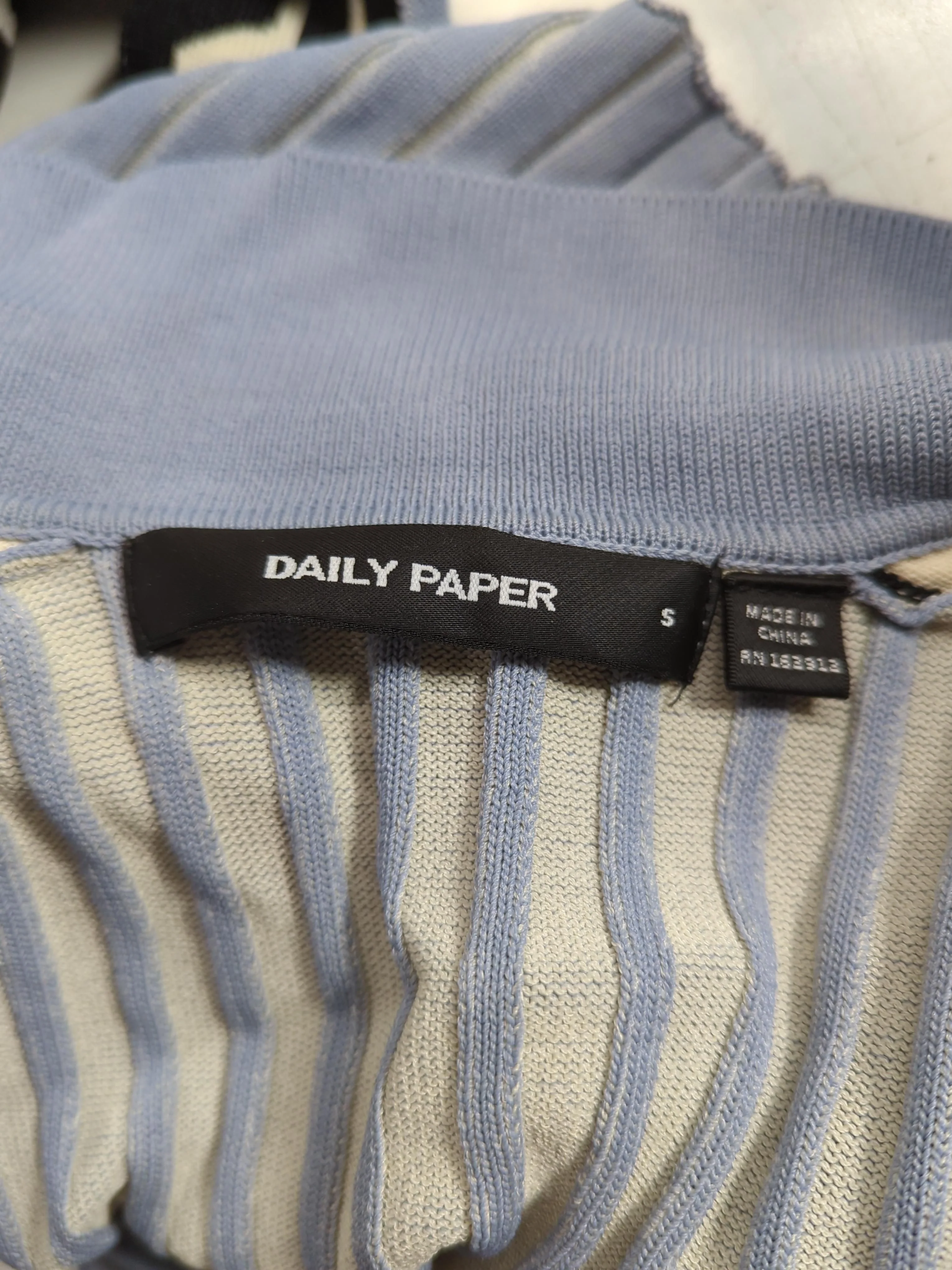 Daily Paper Women's Top S Blue Viscose with Polyamide Basic - Image 6