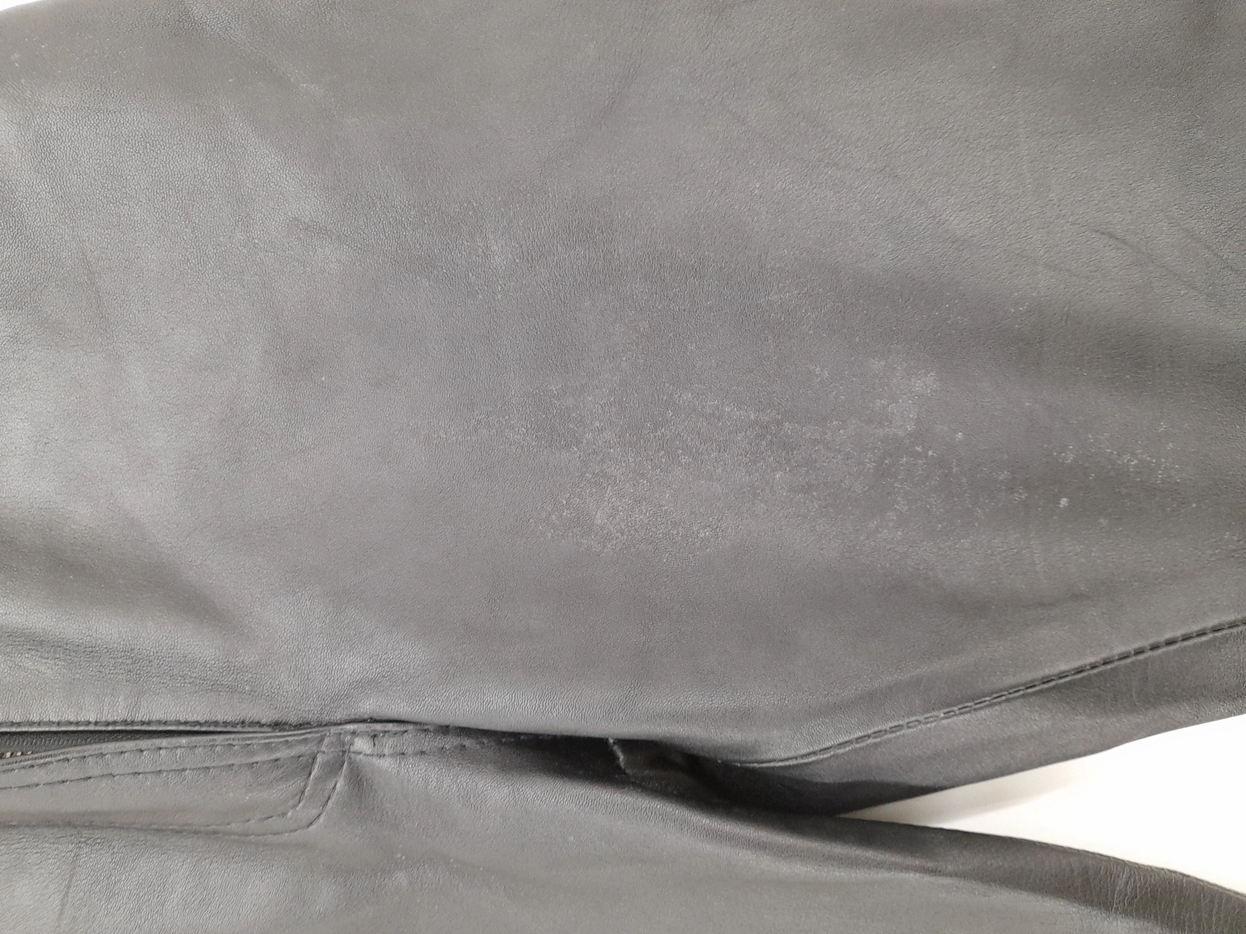 Dallas Women's Trousers W 28 in Black Leather with Polyester Straight Chino - Image 5