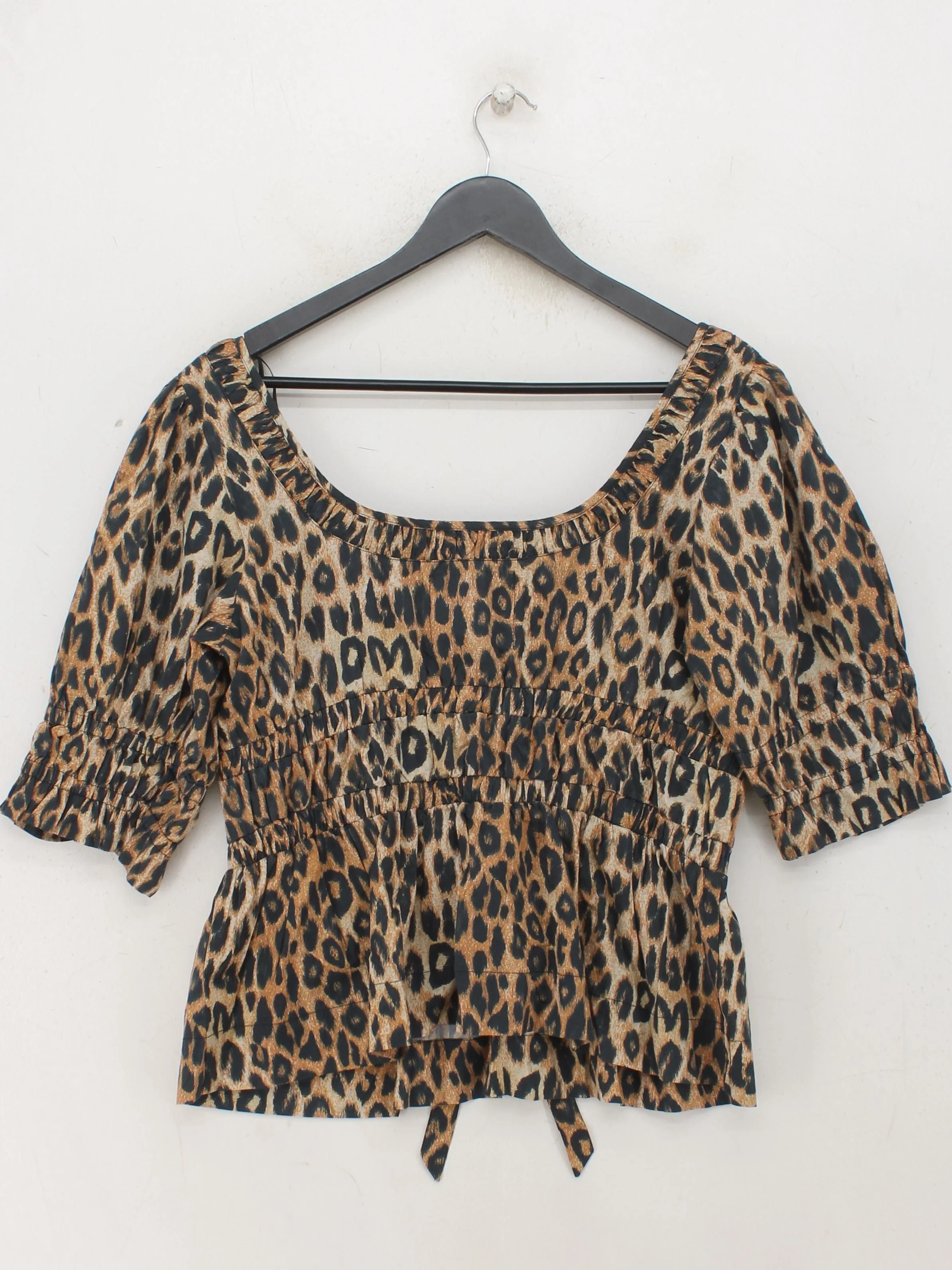 Damson Madder Women's Top UK 16 Multi 100% Cotton Cropped - Image 2