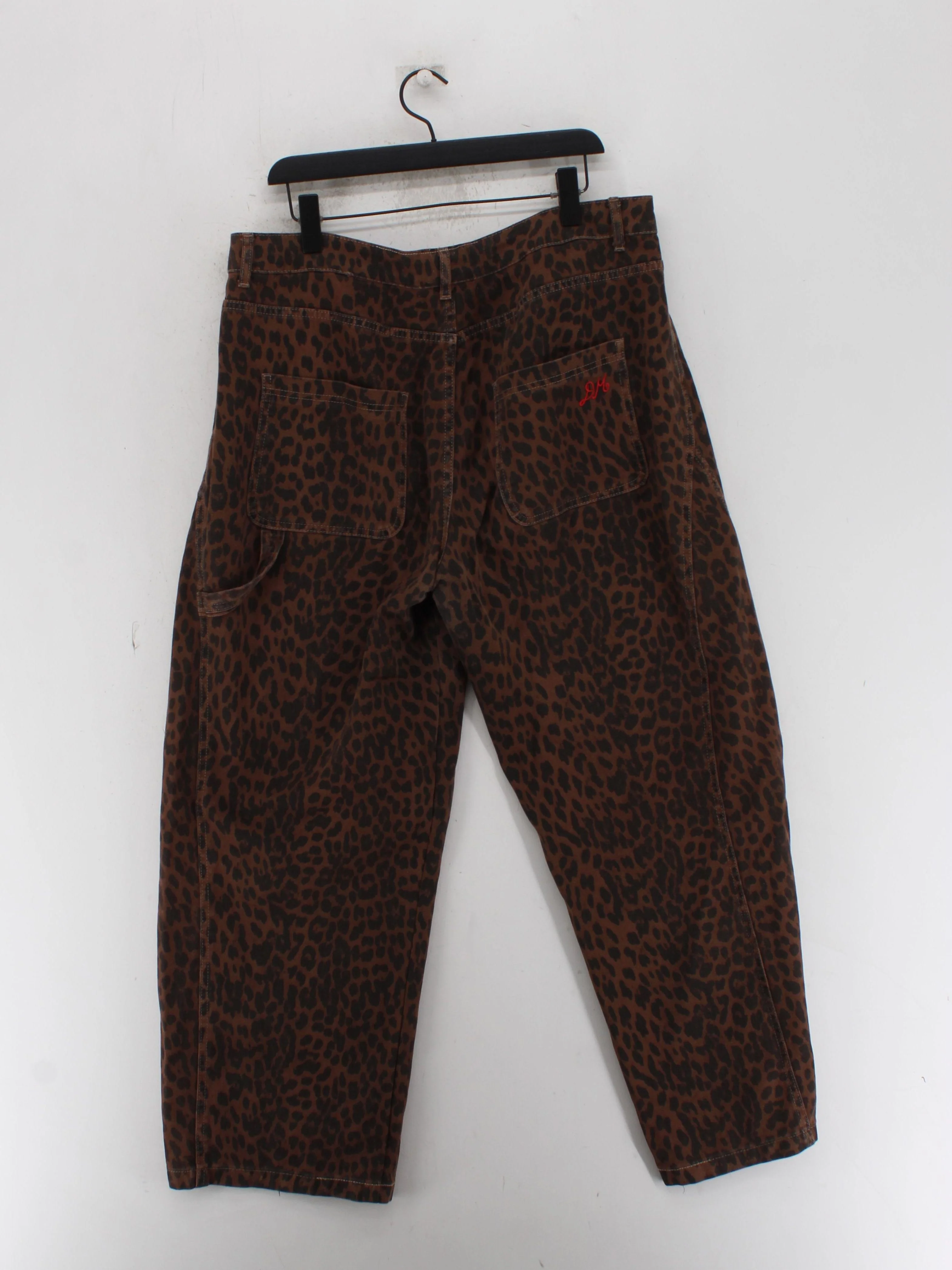 Damson Madder Women's Trousers UK 18 Brown 100% Cotton Cropped - Image 2