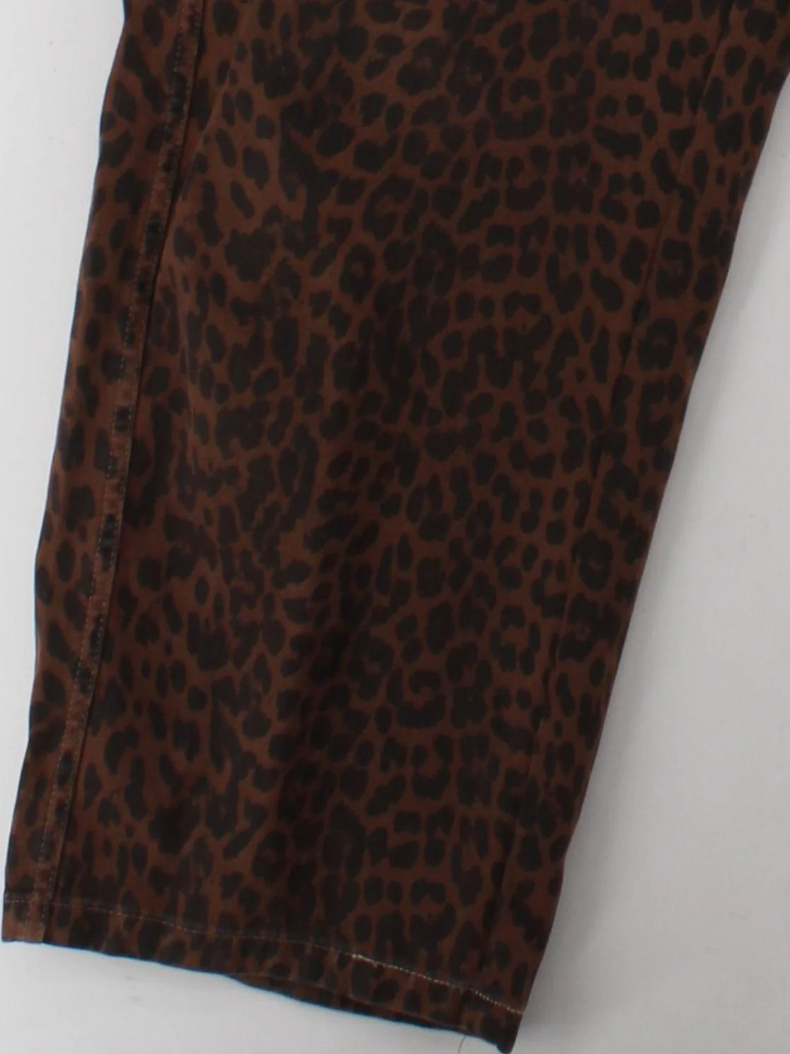 Damson Madder Women's Trousers UK 18 Brown 100% Cotton Cropped - Image 4