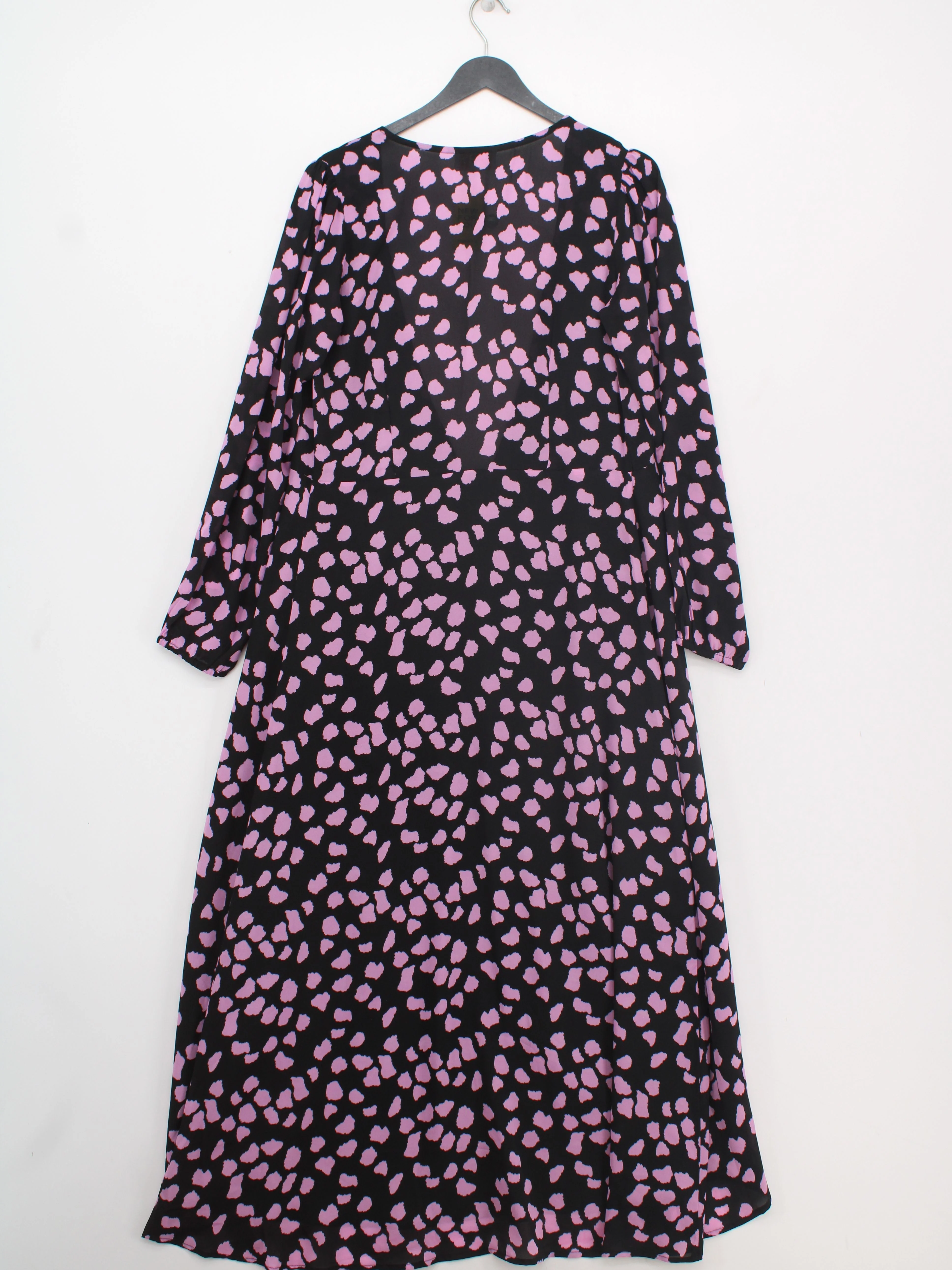 Dancing Leopard Wrap Maxi Dress UK10 in Black - Image 2