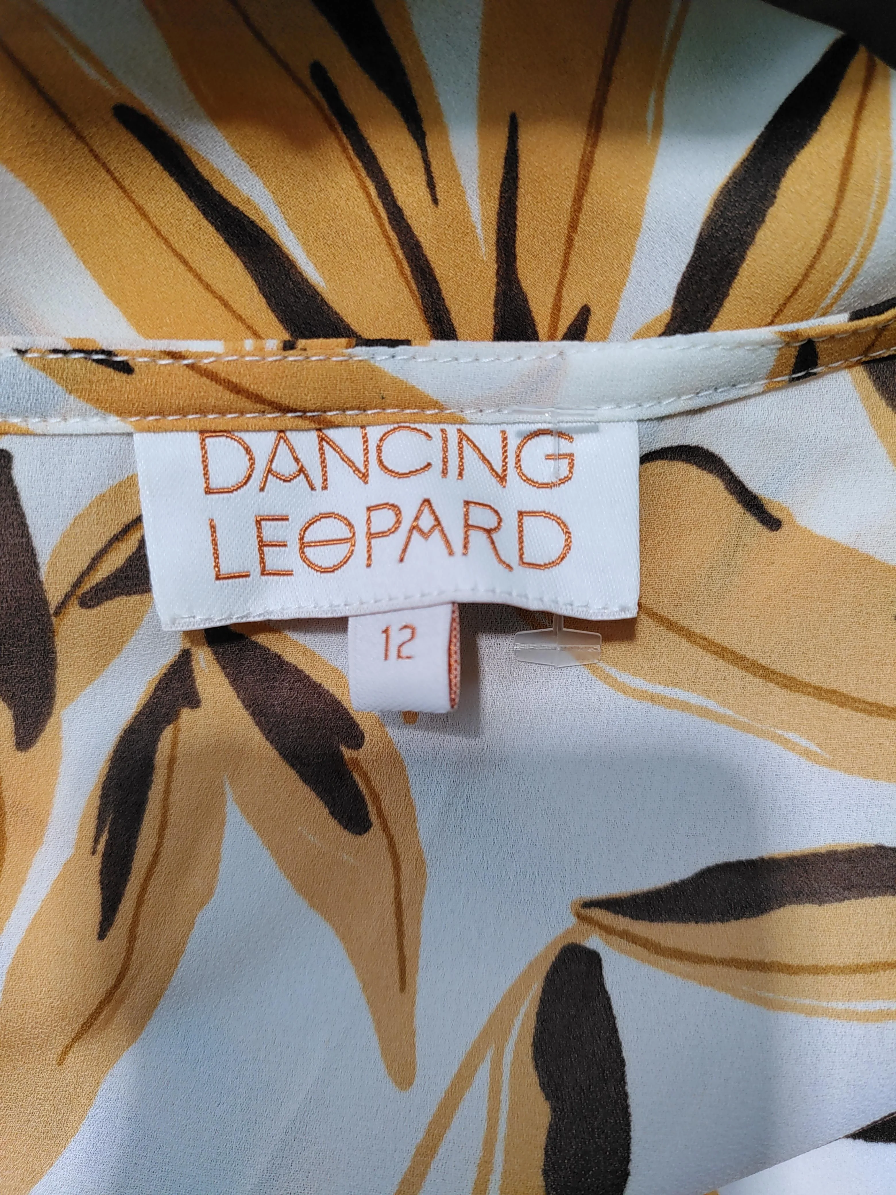 Dancing Leopard Wrap Midi Dress UK12 in Multi - Image 5