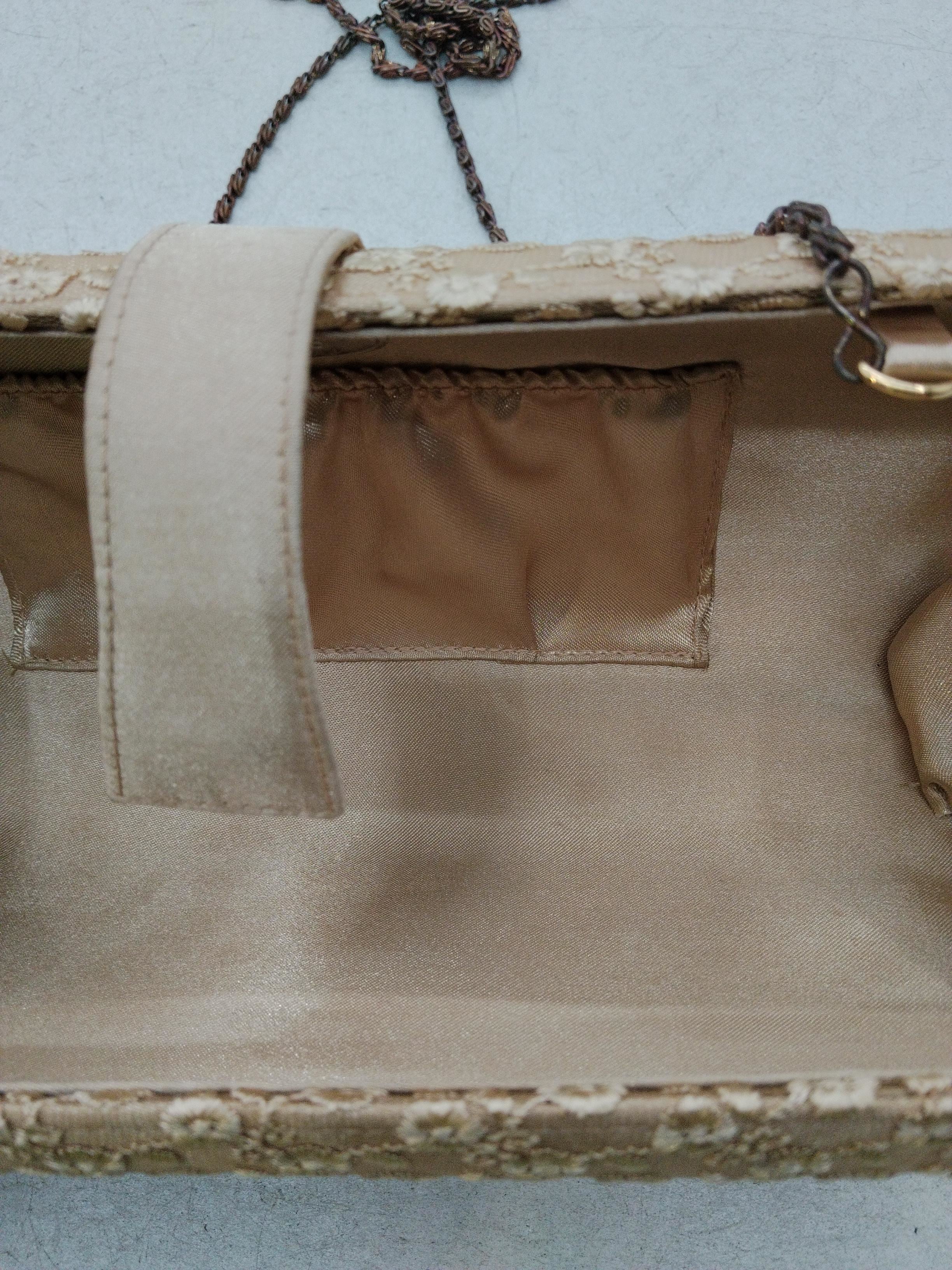 Dents Women's Bag Cream Floral 100% Other Clutch - Image 4